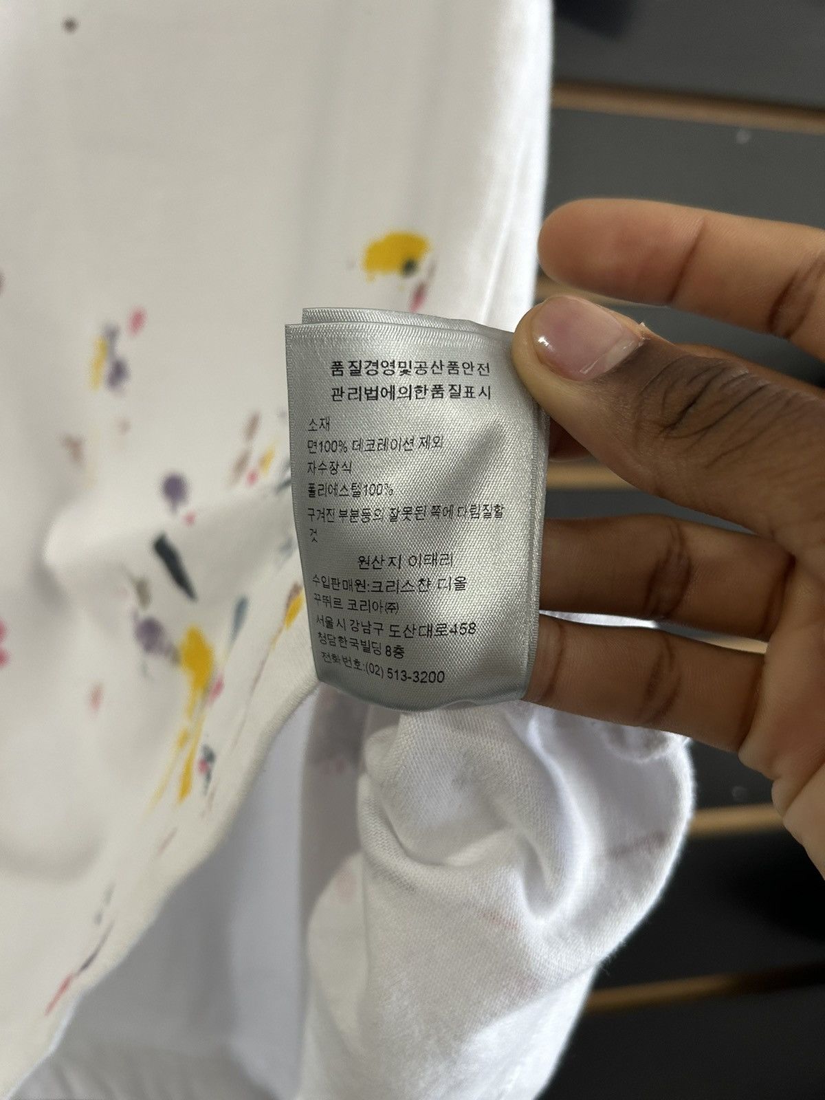 Dior Dior paint splatter shirt white Size US XS / EU 42 / 0 - 7 Thumbnail