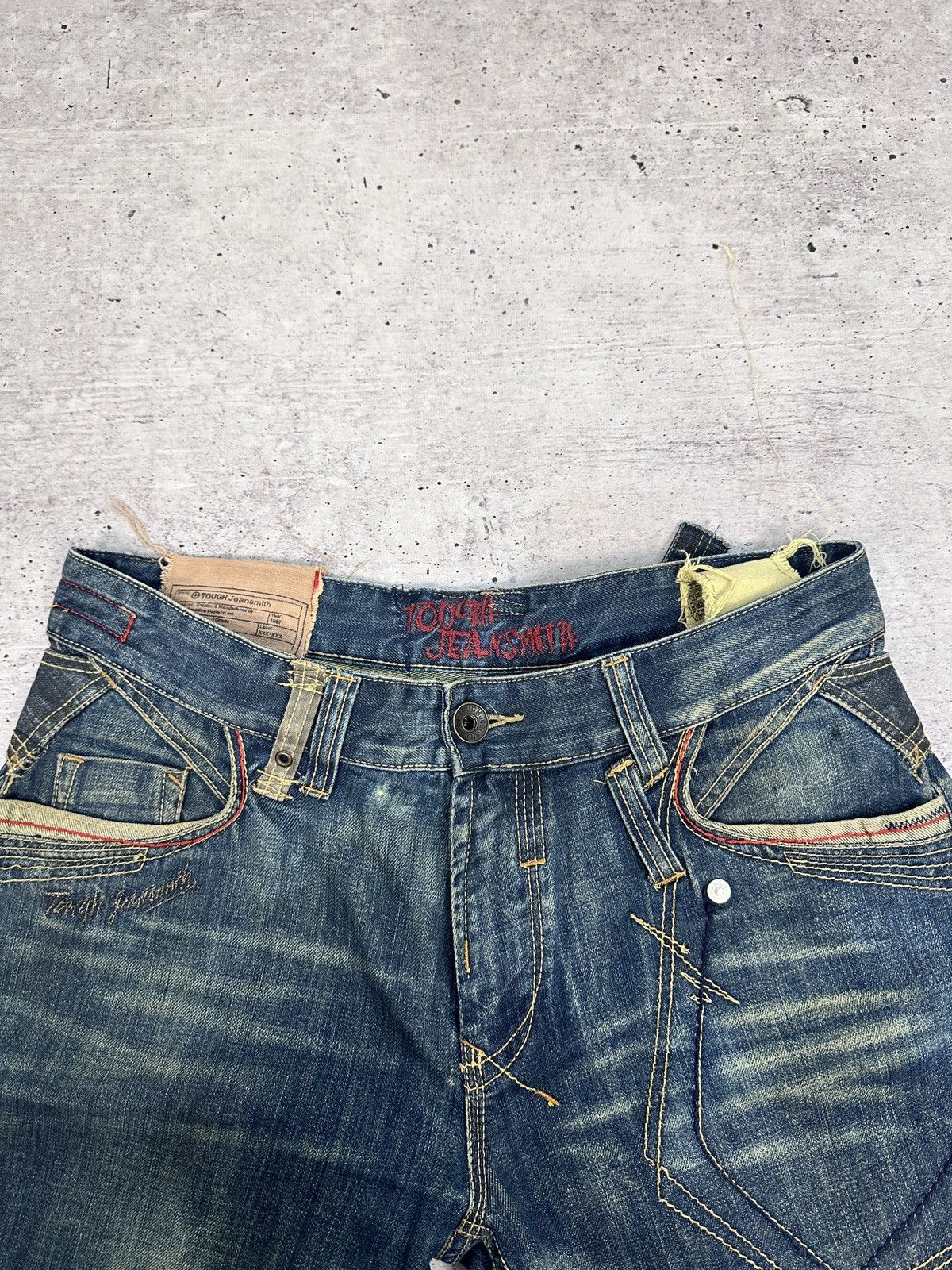 Other TOUGH Jeansmith Denim Pants Y2K Grunge Cyberpunk Techwear Size US 36 / EU 52 - 10 Thumbnail