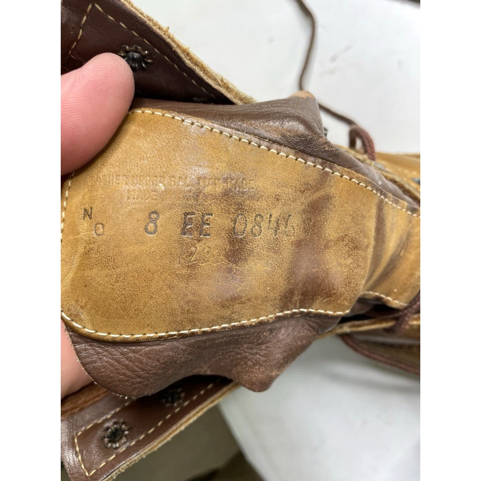 Vintage VINTAGE Red Wing Boots Men EE Size 8 Lace Up Leather Brown Workwear Hunting Shoes Size US 8 / EU 41 - 3 Thumbnail