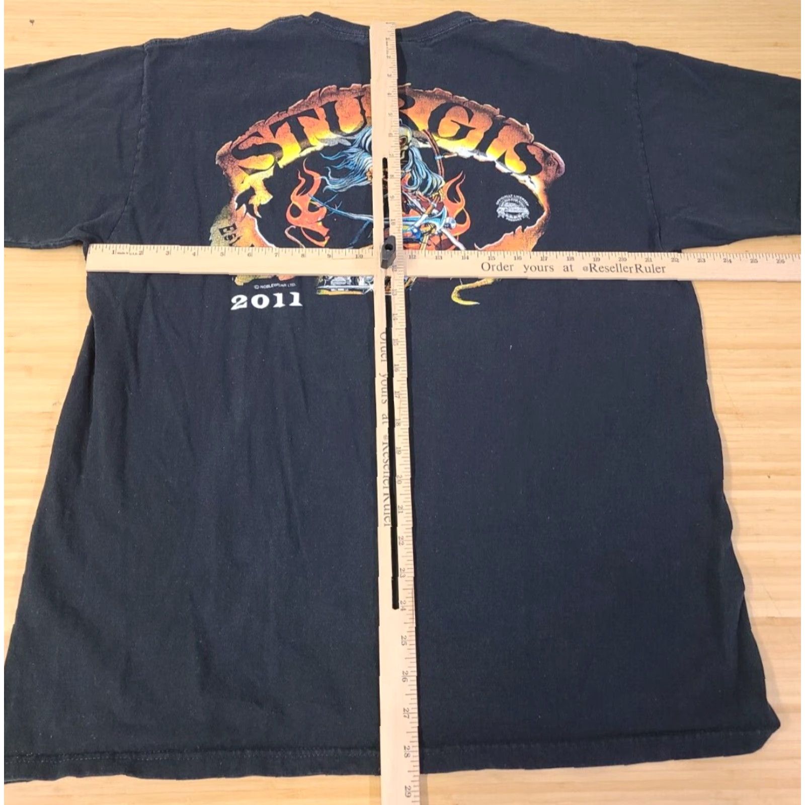 Vintage Sturgis 2011 T-Shirt Men's XL Black Hills Rally Graphic Print Cotton Crew Neck Short Sleeve Noble Wear Biker Motorcycle Classic Size US XL / EU 56 / 4 - 7 Thumbnail
