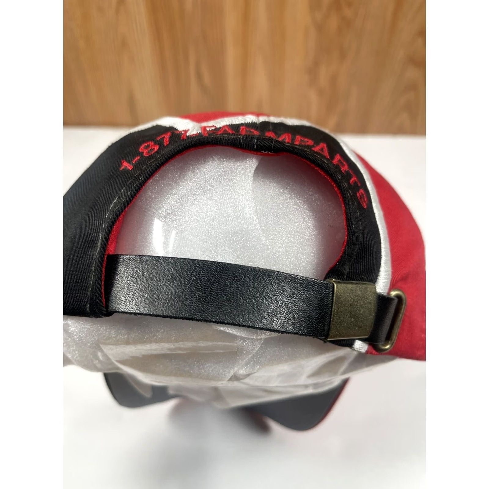 Equipment Professional Image Leather Strap Back Red Hat Cap Mens Adjustable Classic Logo Size ONE SIZE - 7 Thumbnail