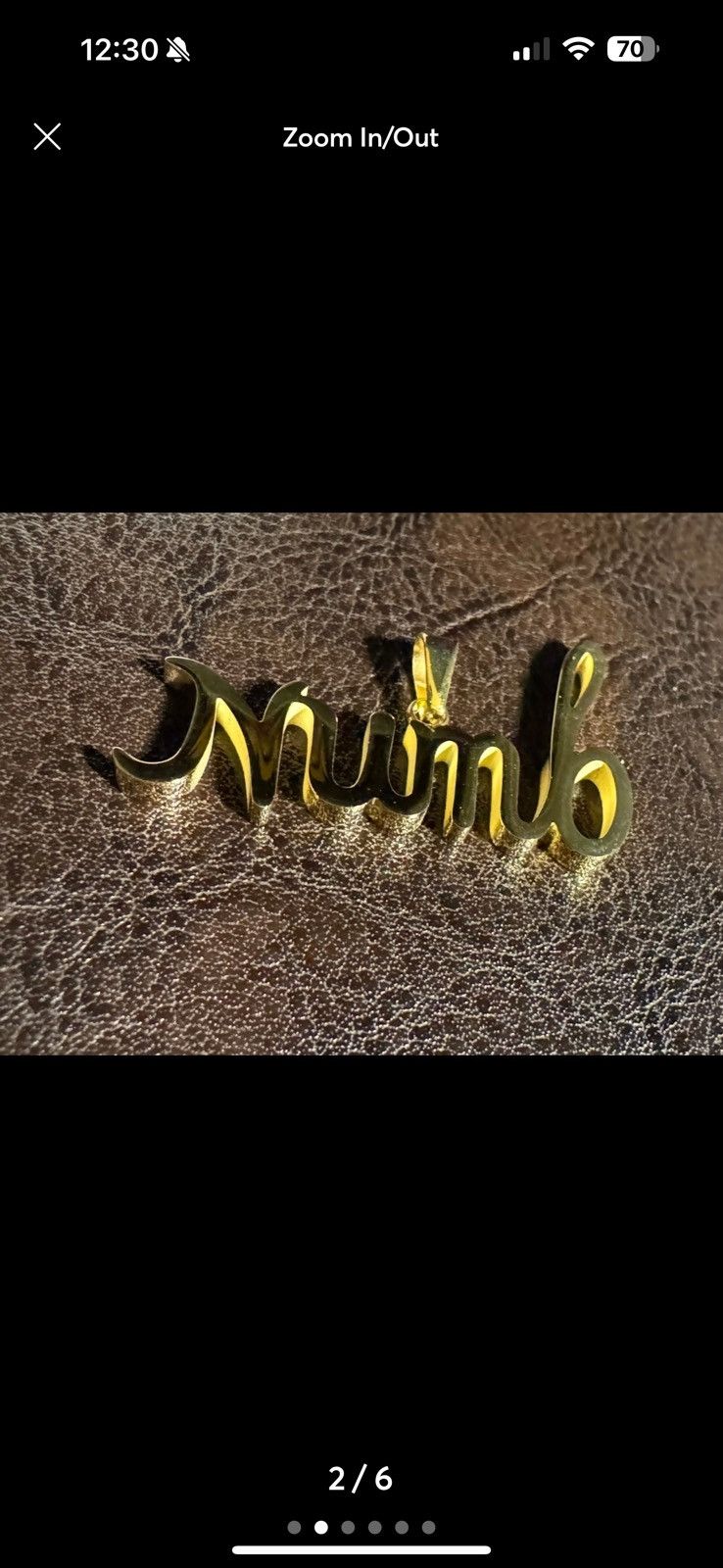 Revenge XXXTentacion Gold NUMB pendant Size ONE SIZE - 2 Thumbnail