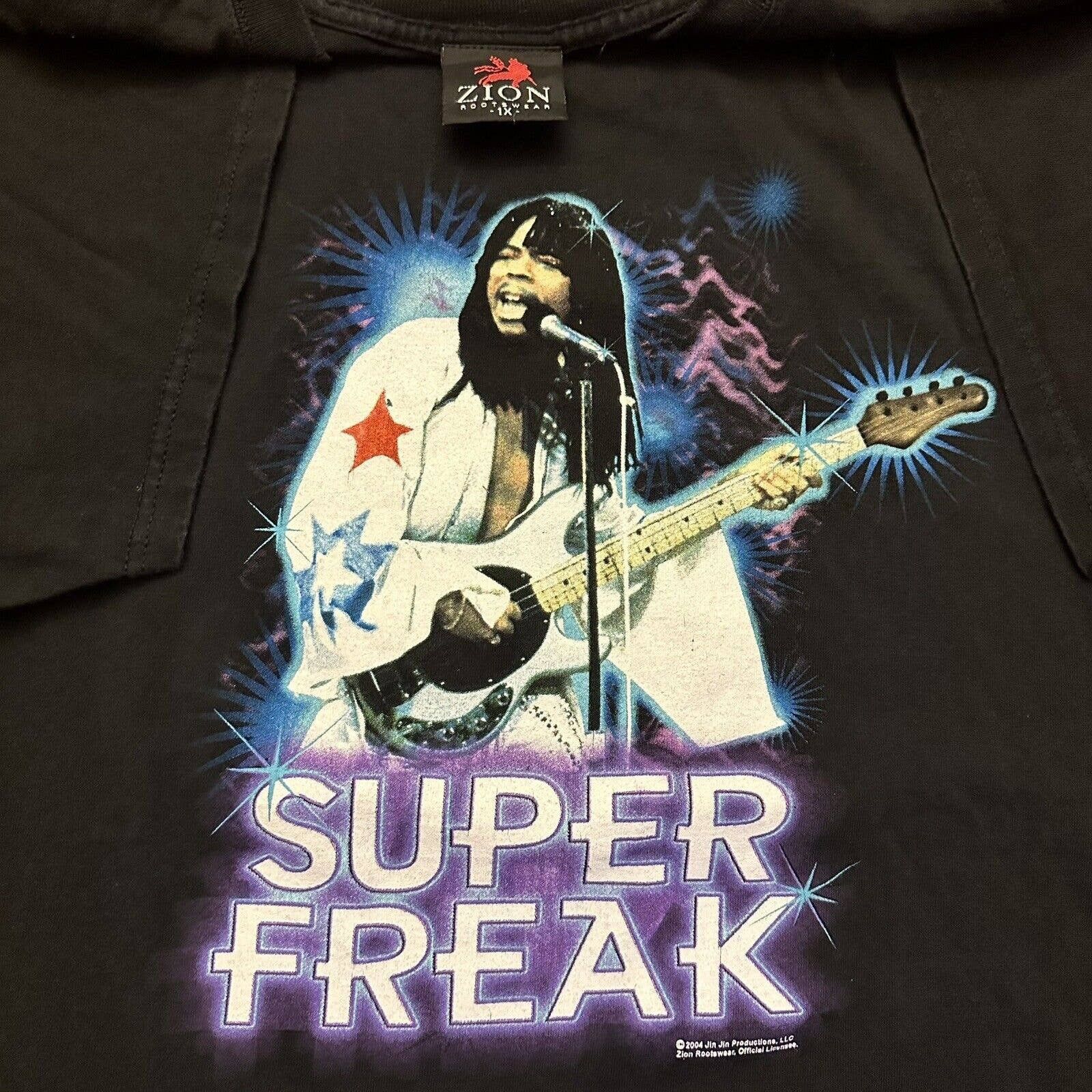 image of Tour Tee x Vintage 2004 Rick James Kinky Girl Black Tee T-Shirt XL Y2K, Men's