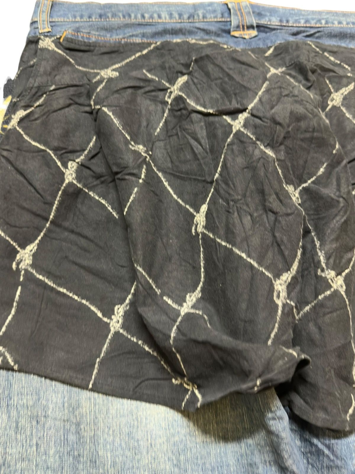 Madness Vintage Madmatty Mudwash Ripped Tied Waist Accents Denim Size US 36 / EU 52 - 8 Thumbnail