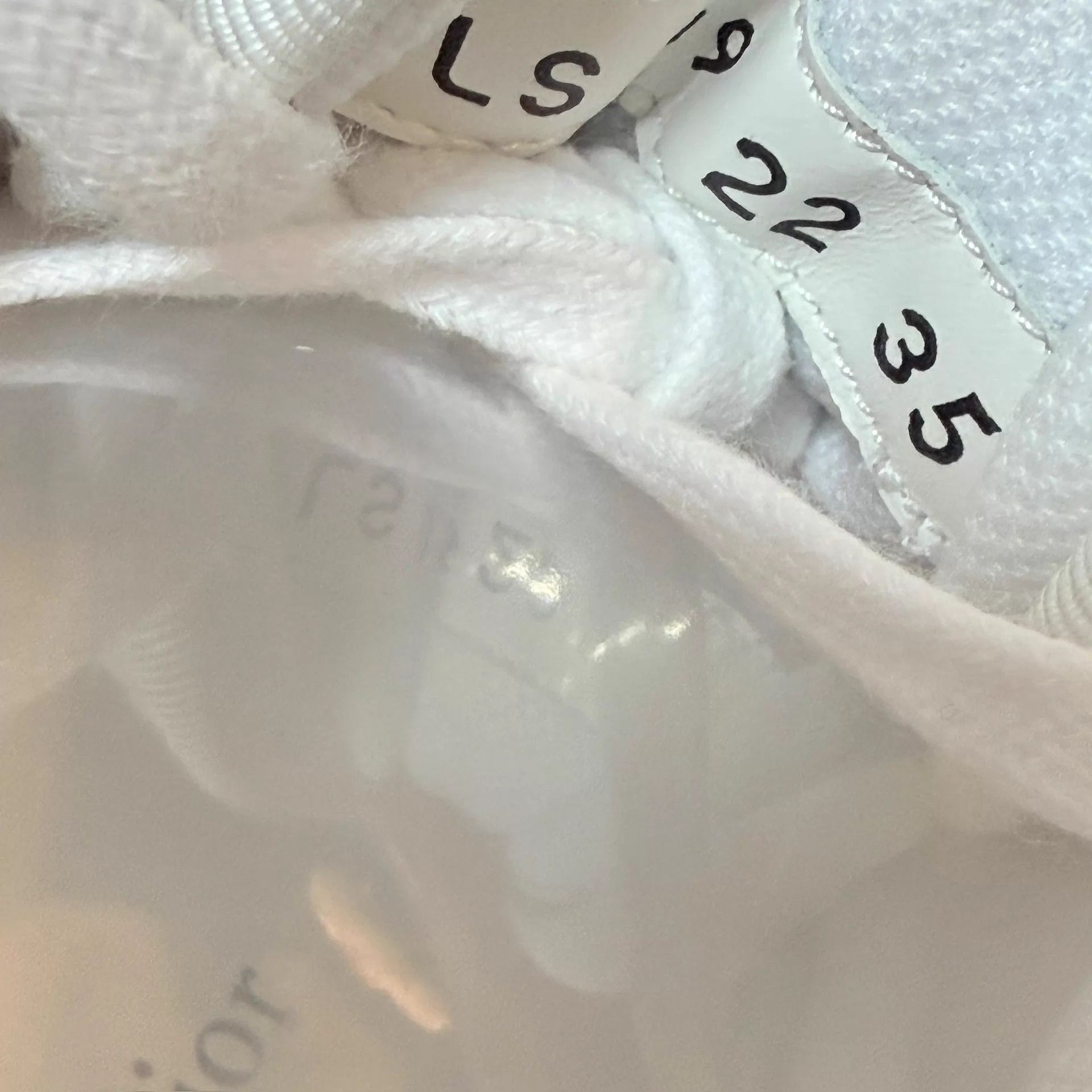 Dior Dior One White & Blue Embossed All-Over Sneaker EU35 New Size US 4.5 / IT 34.5 - 8 Thumbnail