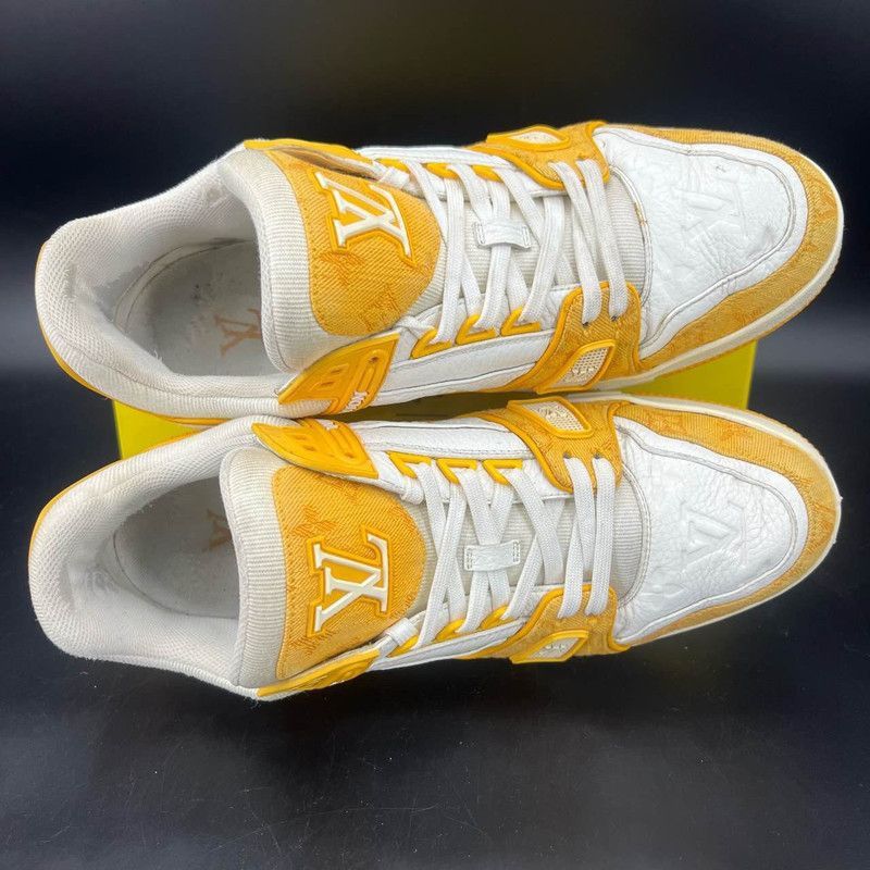 Louis Vuitton Louis Vuitton Trainer Low Top Sneakers in Orange -2508 Size US 10.5 / IT 40.5 - 9 Thumbnail