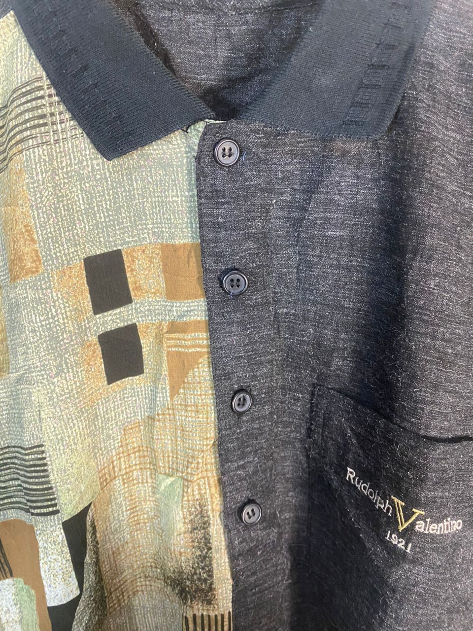 Japanese Brand Rudolph Valentino single pocket polo shirt Size US L / EU 52-54 / 3 - 4 Thumbnail