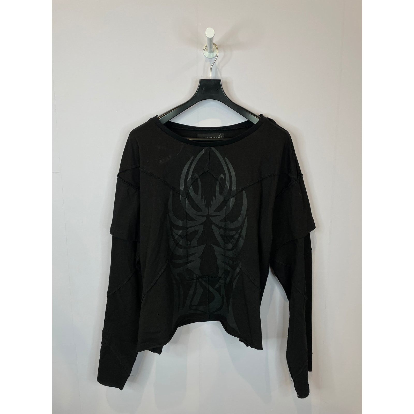 Who Decides War WDW Black Double LS Tonal New XL Size US XL / EU 56 / 4 - 1 Thumbnail