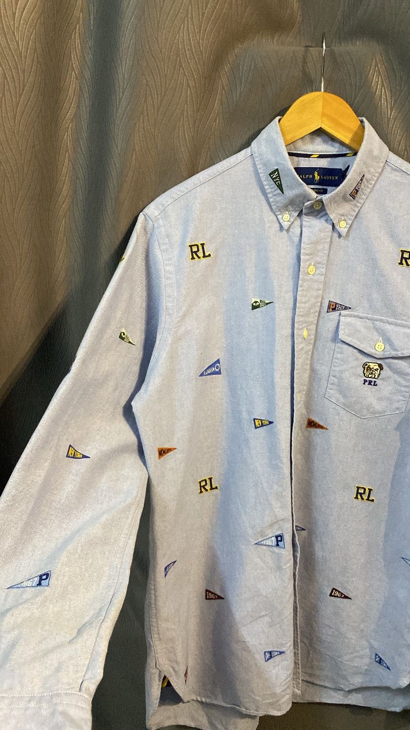 Polo Ralph Lauren × Vintage (RARE)POLO RALPH LAUREN BULLDOG OVP SHIRT MEDIUM Size US M / EU 48-50 / 2 - 7 Thumbnail