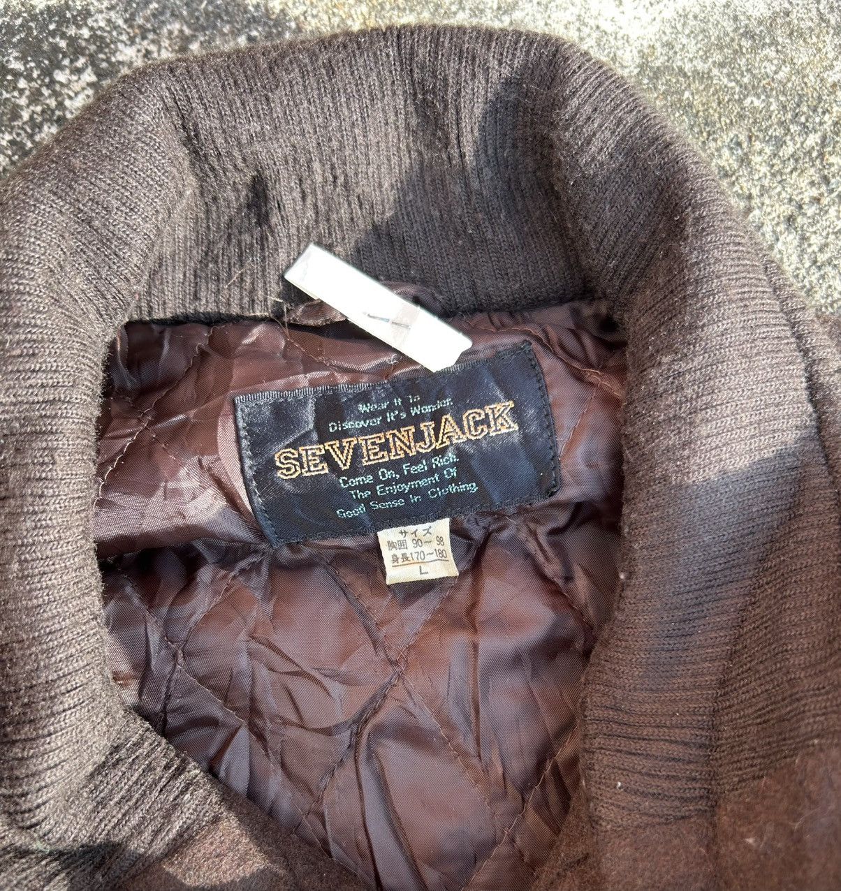 Seven 7 Japanese Sevenjack Wool Bomber Jacket Size US L / EU 52-54 / 3 - 7 Thumbnail