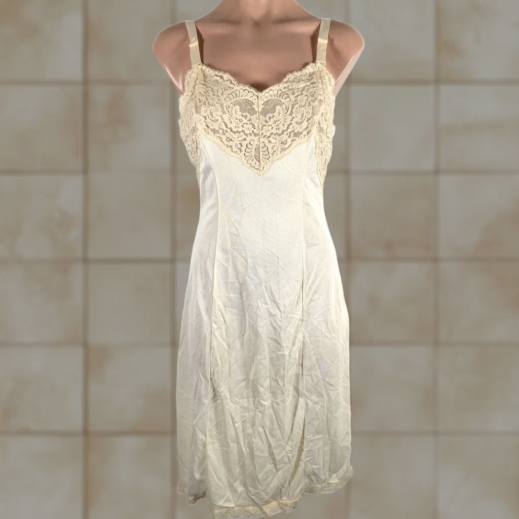 Vintage VINTAGE WONDER MAID Slip Dress Shirt Lace Ivory 1960s S Womens Size S / US 4 / IT 40 - 1 Thumbnail