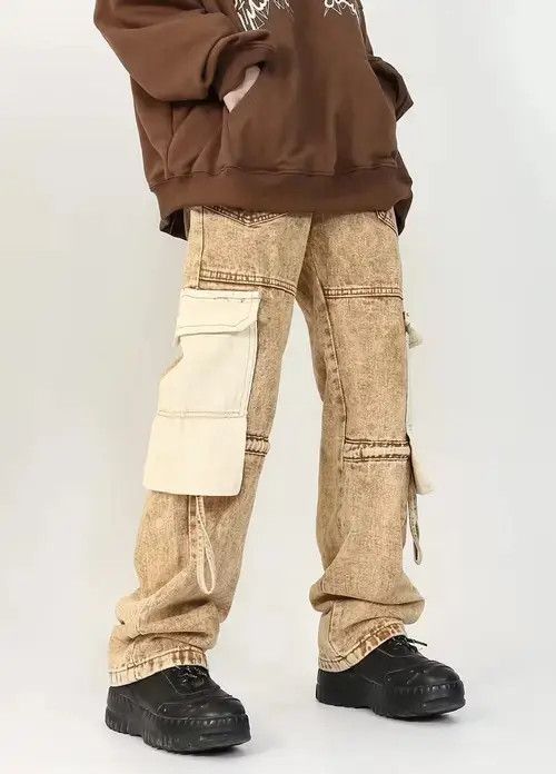 Japanese Brand Multipocket utility hip hop cargo jeans Size US 26 / EU 42 - 1 Thumbnail
