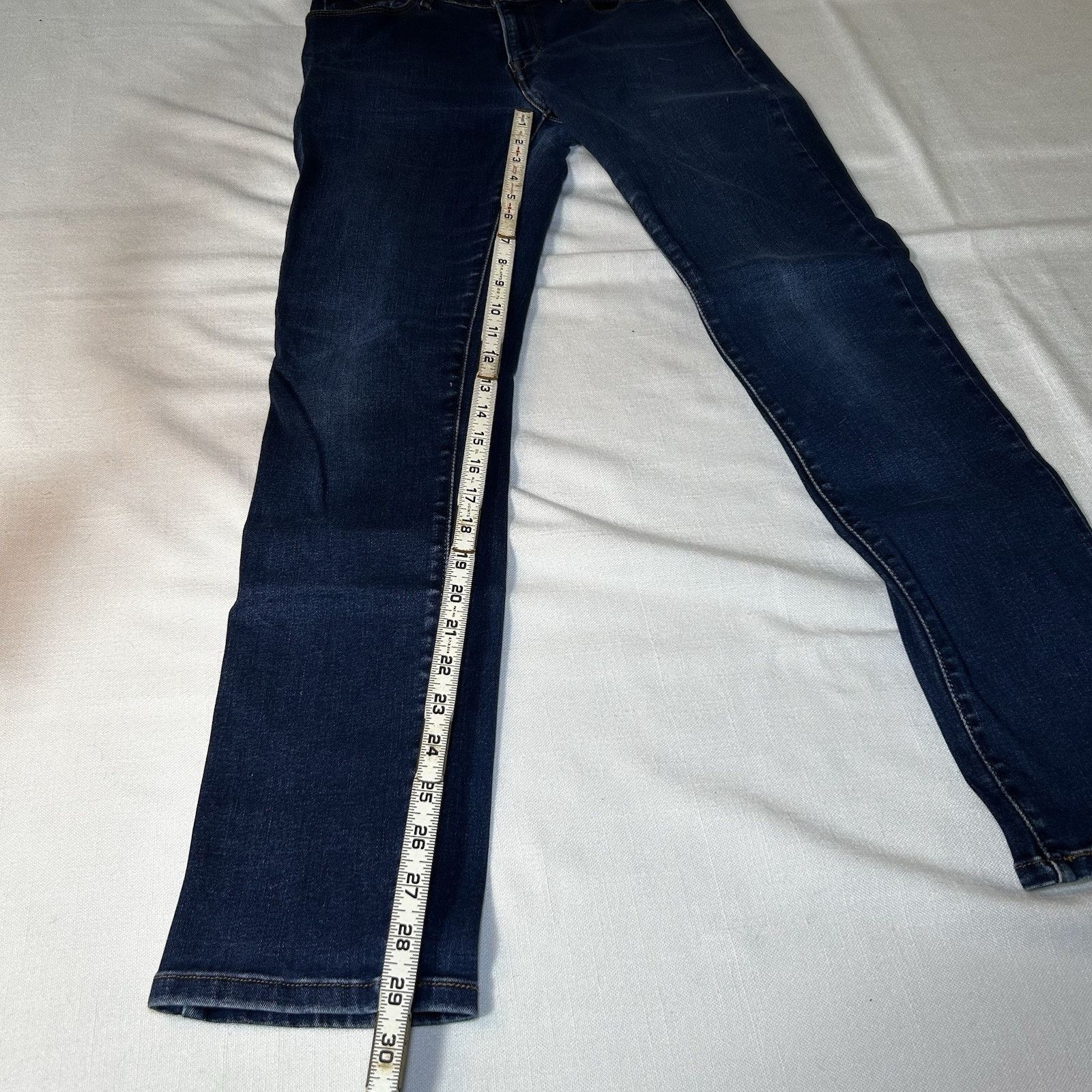 Levi's Levi Strauss Skinny Stretch Jeans Womens 8 Denim Mid Rise Size 30" / US 8 / IT 44 - 8 Thumbnail