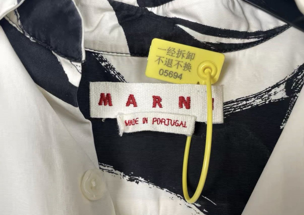 Marni Marni Polka Dot Print Oversized Long Sleeve Shirt J31 Size US S / EU 44-46 / 1 - 5 Thumbnail