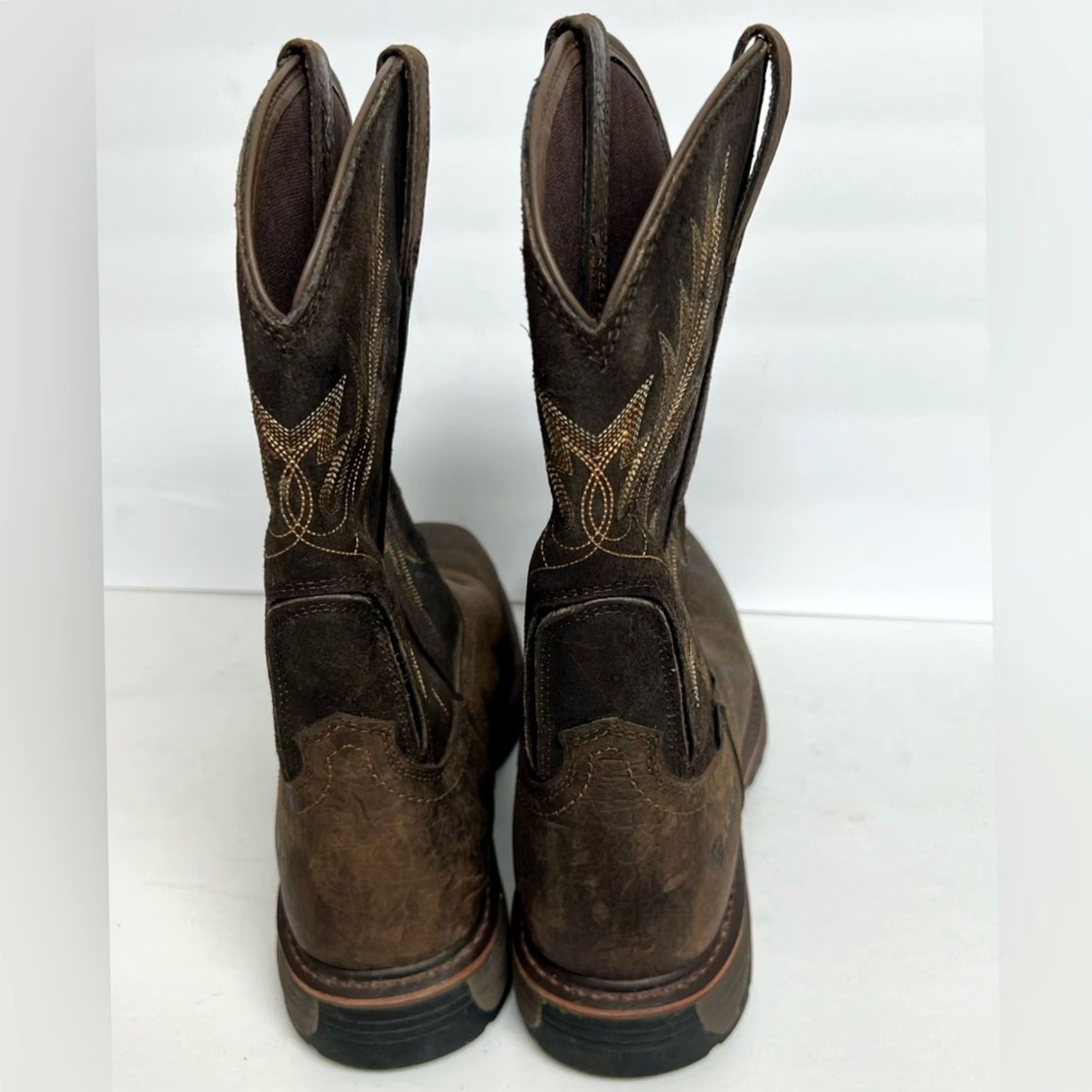 Ariat Ariat Men's WorkHog Wide Square Waterproof Composite Toe Work Boots SIZE 14D EUC Shirt? Size US 14 / EU 47 - 4 Thumbnail