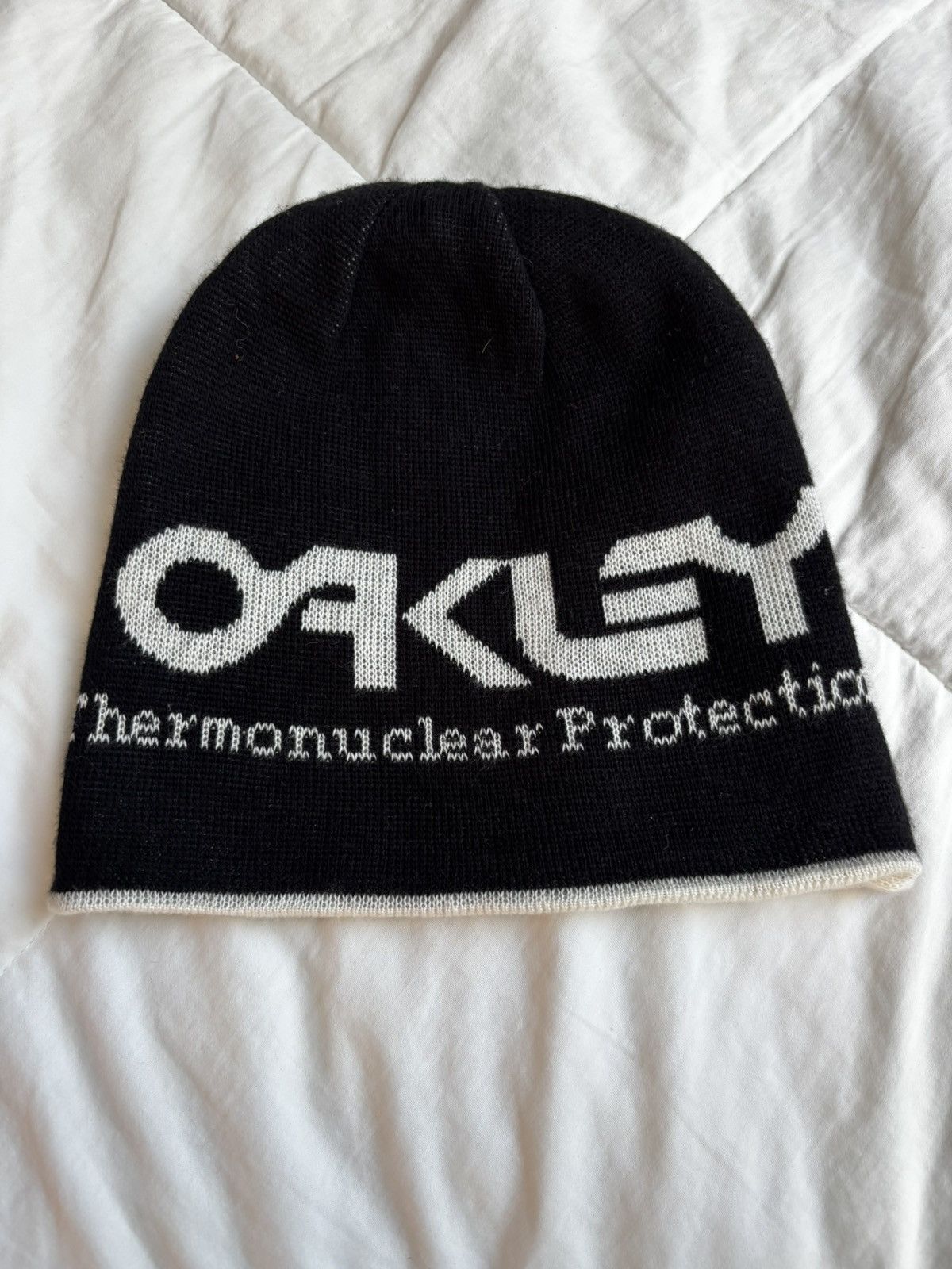 Oakley × Piet Oakley Skull Beanie Y2K scatter white Piet