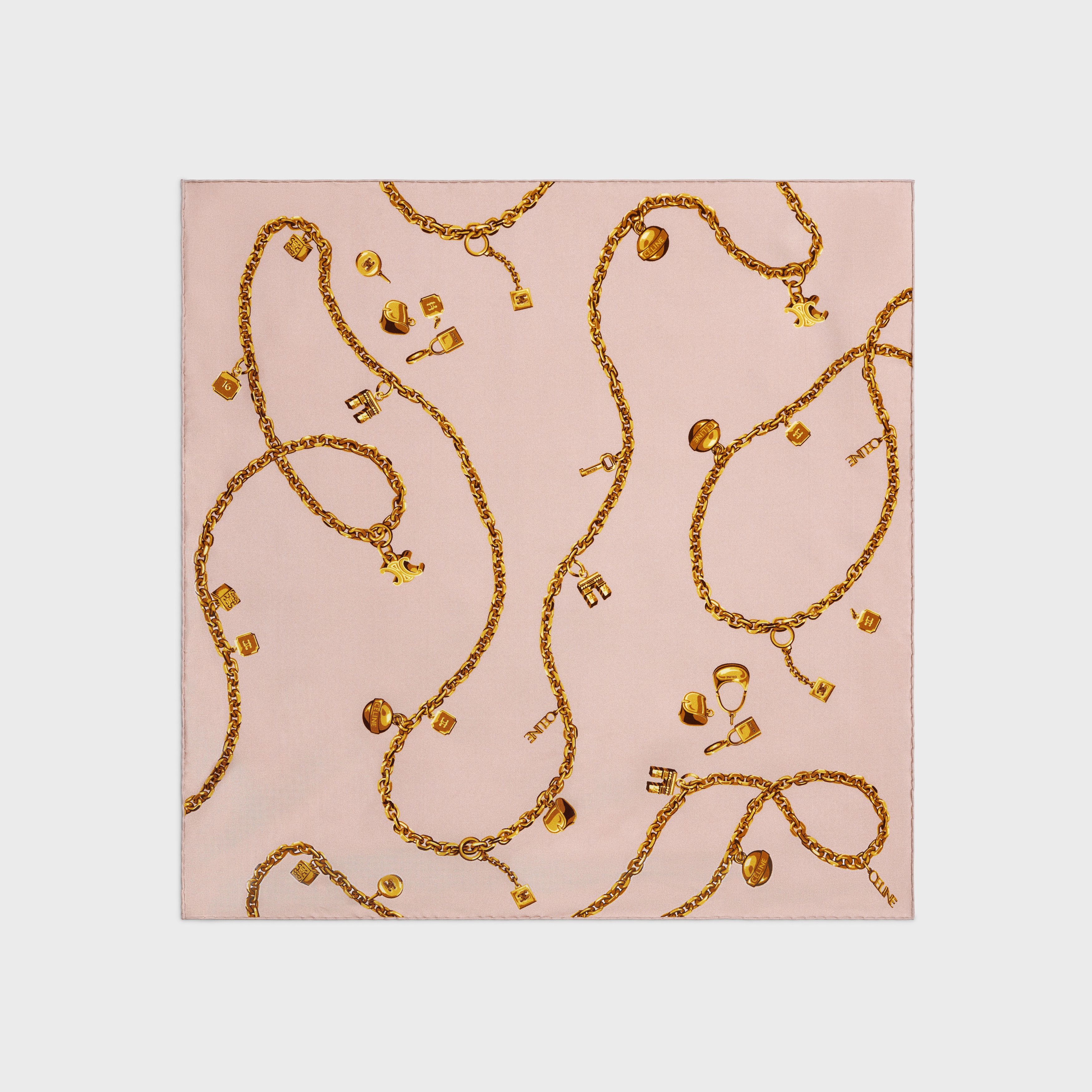 Celine SQUARE IN CHAIN TASSELS SILK TWILL Size ONE SIZE - 1 Thumbnail