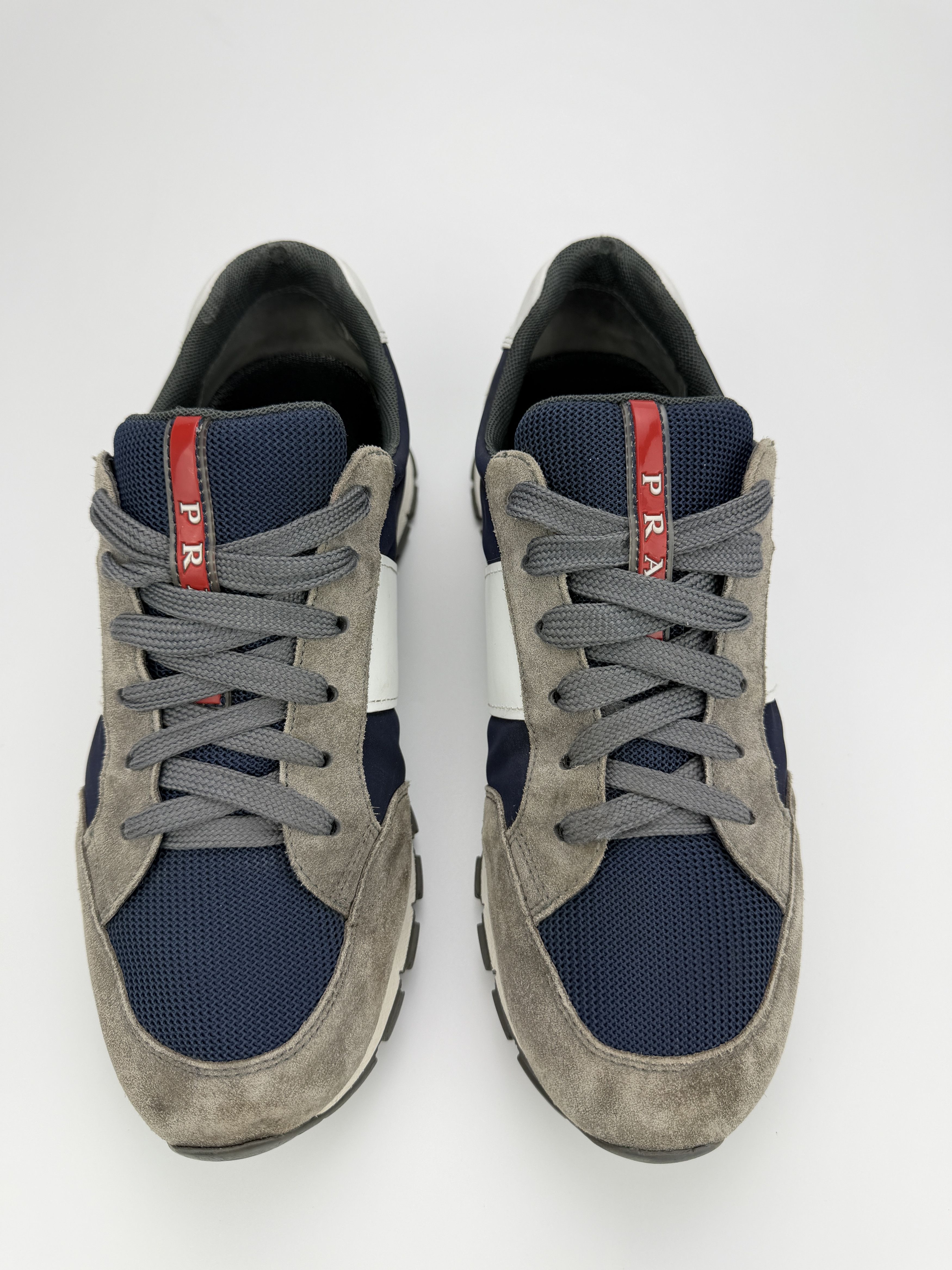 Prada Prada Matchrace Gray Suede Low Top Sneakers Shoes Size US 7.5 / EU 40-41 - 8 Thumbnail