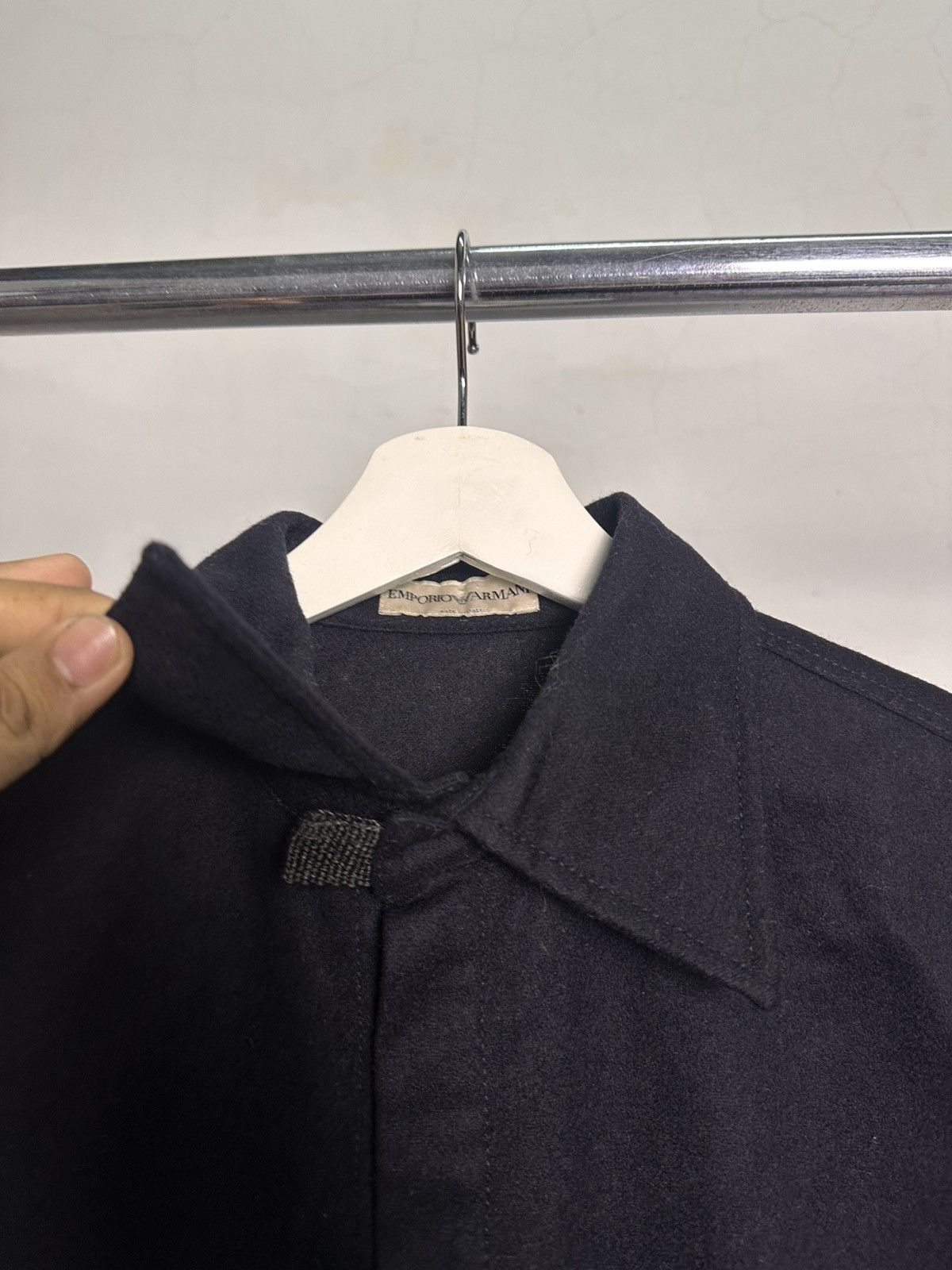Emporio Armani Emporio Armani Wool Cashmere Button-Up Shirt Jacket Size US M / EU 48-50 / 2 - 4 Thumbnail