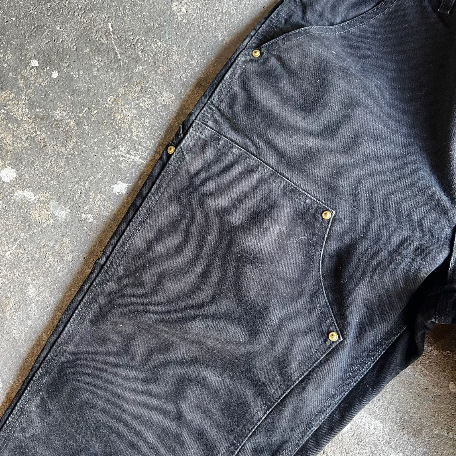 Carhartt × Vintage Carhartt black double knee work wear carpenter pants Size US 31 - 3 Thumbnail