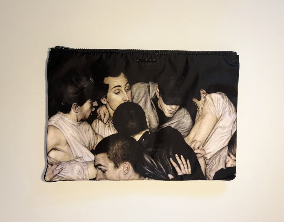 Dior Dior Homme Dan Witz Mosh Pit large nylon pouch Size ONE SIZE - 2 Thumbnail