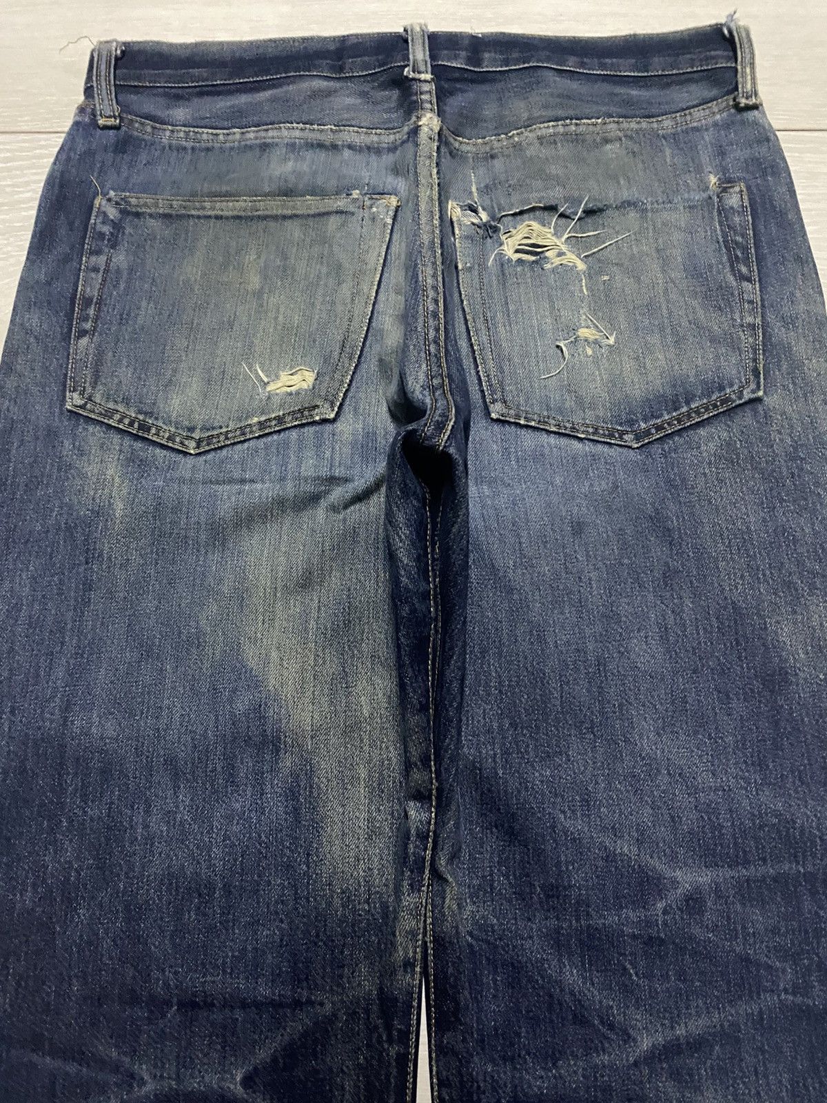 Supreme Vintage Supreme Denim Selvedge Baggy Heavy Repair Jeans Size US 33 - 4 Thumbnail
