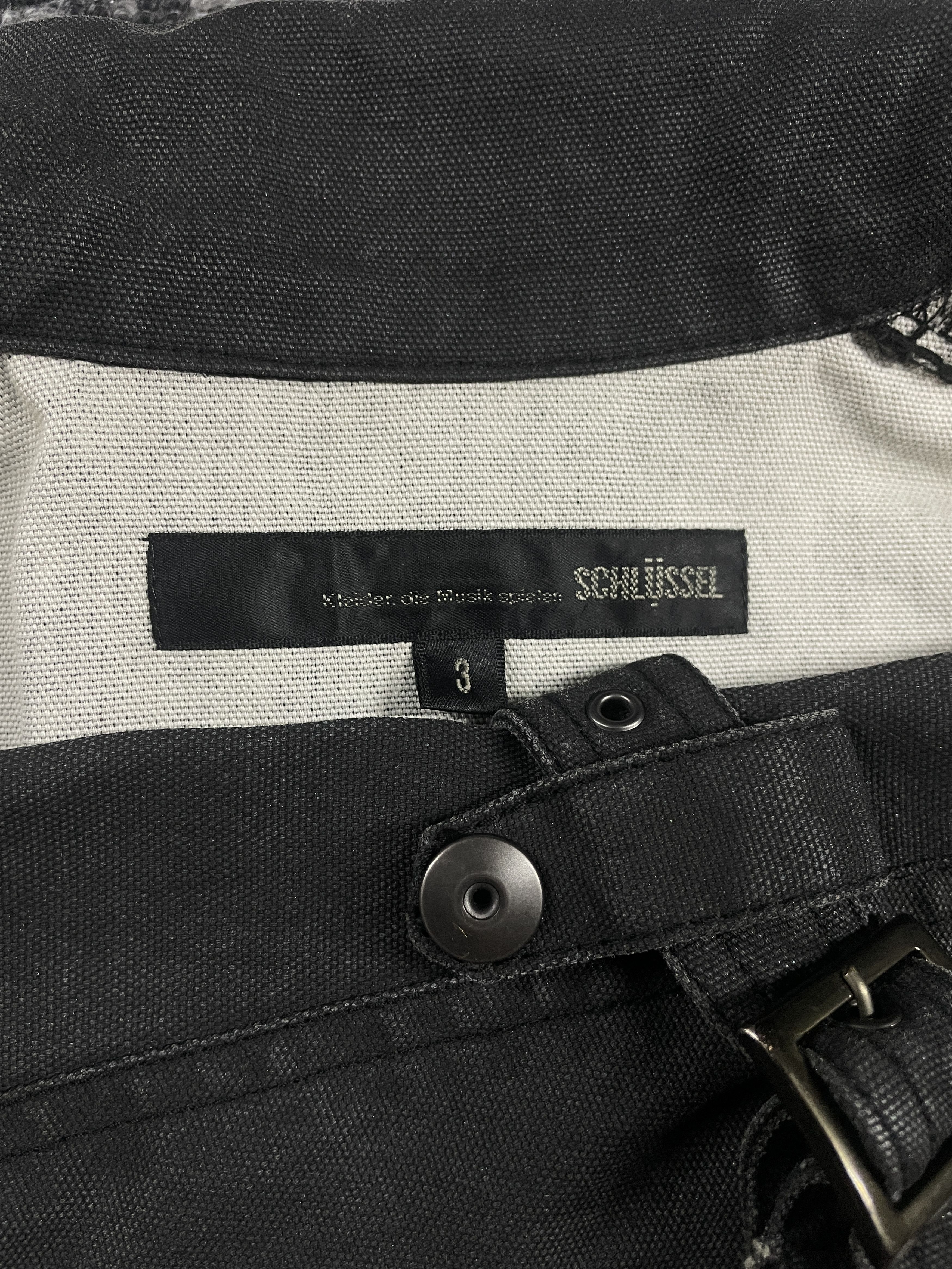 Schlussel Schlüssel Back Lace Up Rider Faded Canvas Jacket Size US L / EU 52-54 / 3 - 10 Thumbnail