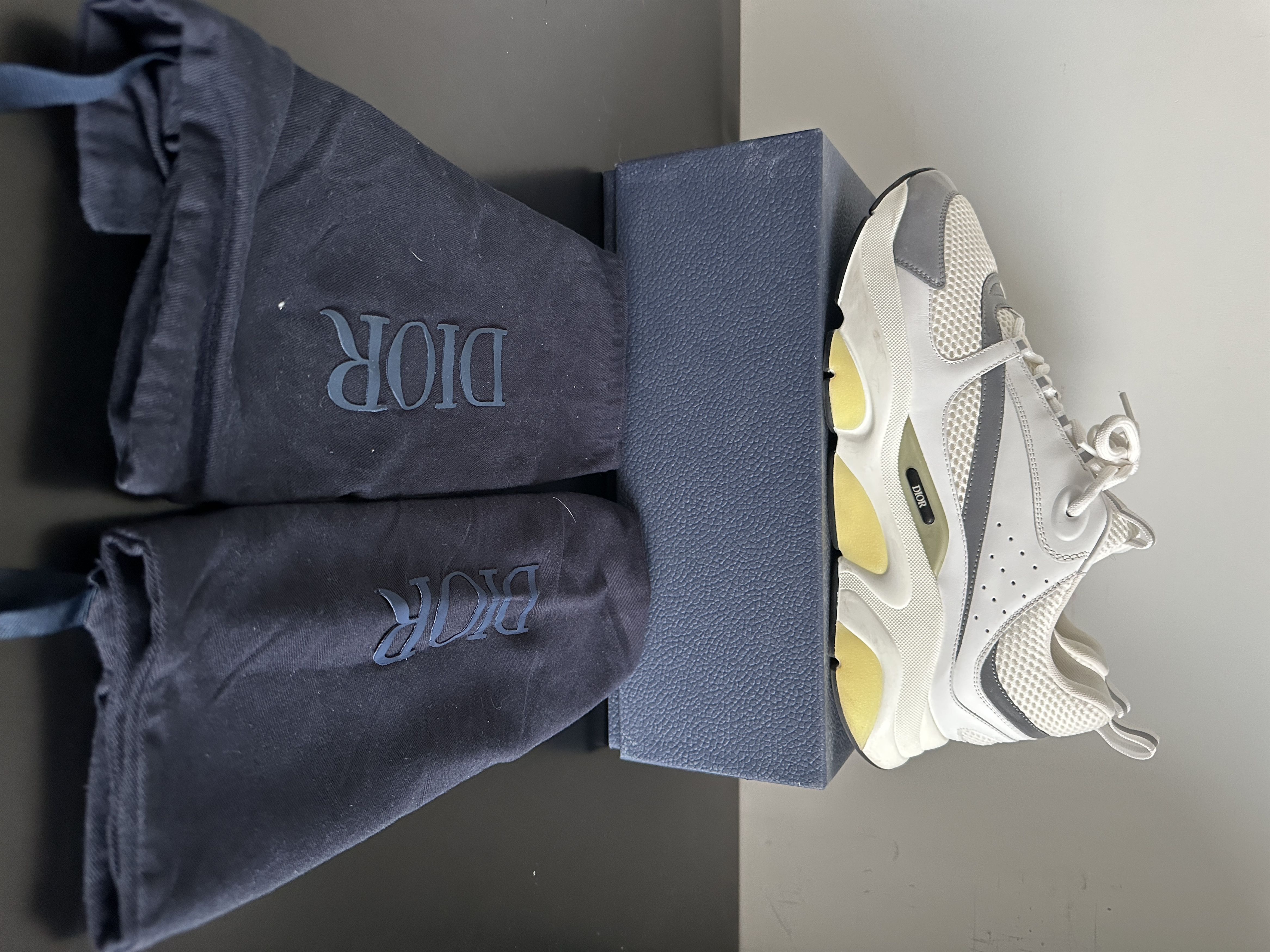 Dior Christian Dior B22 White/Silver Size 48 Size US 15 / EU 48 - 4 Thumbnail
