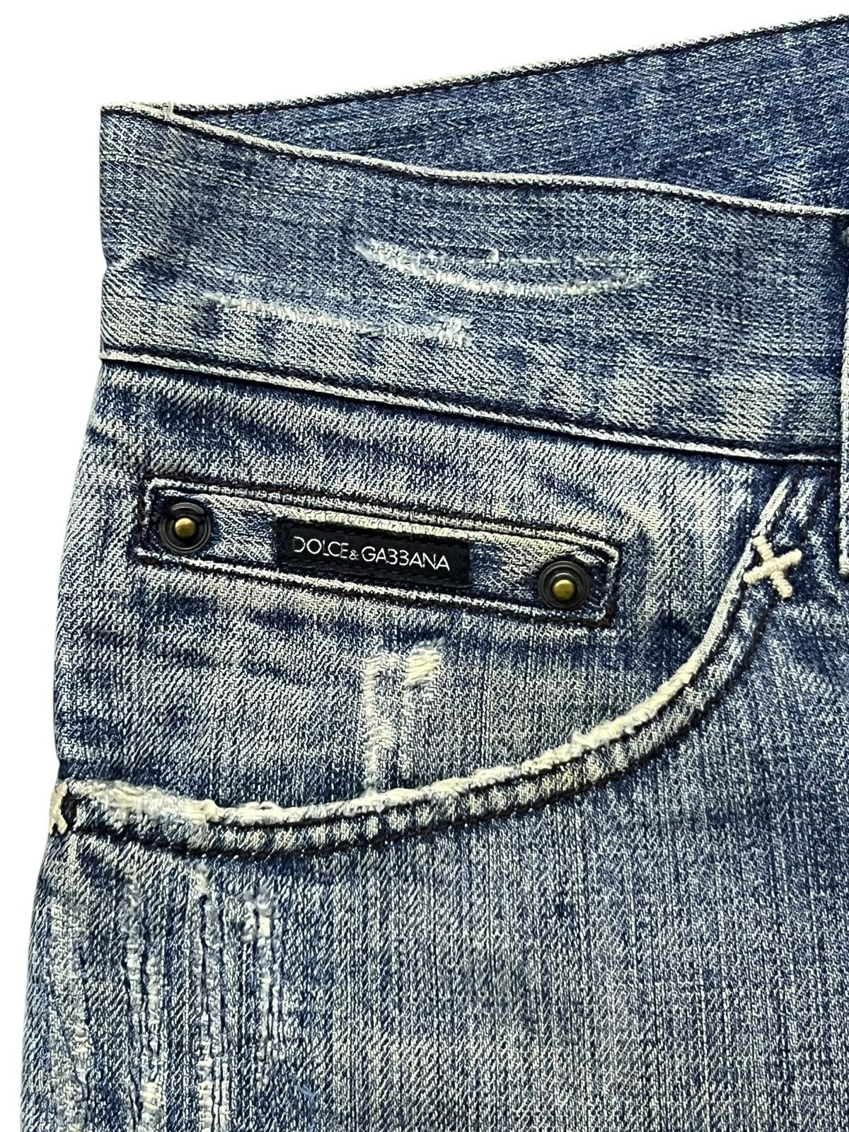 Dolce & Gabbana Vintage Dolce & Gabbana Italian Designer - Distressed Denim Size US 35 - 8 Thumbnail