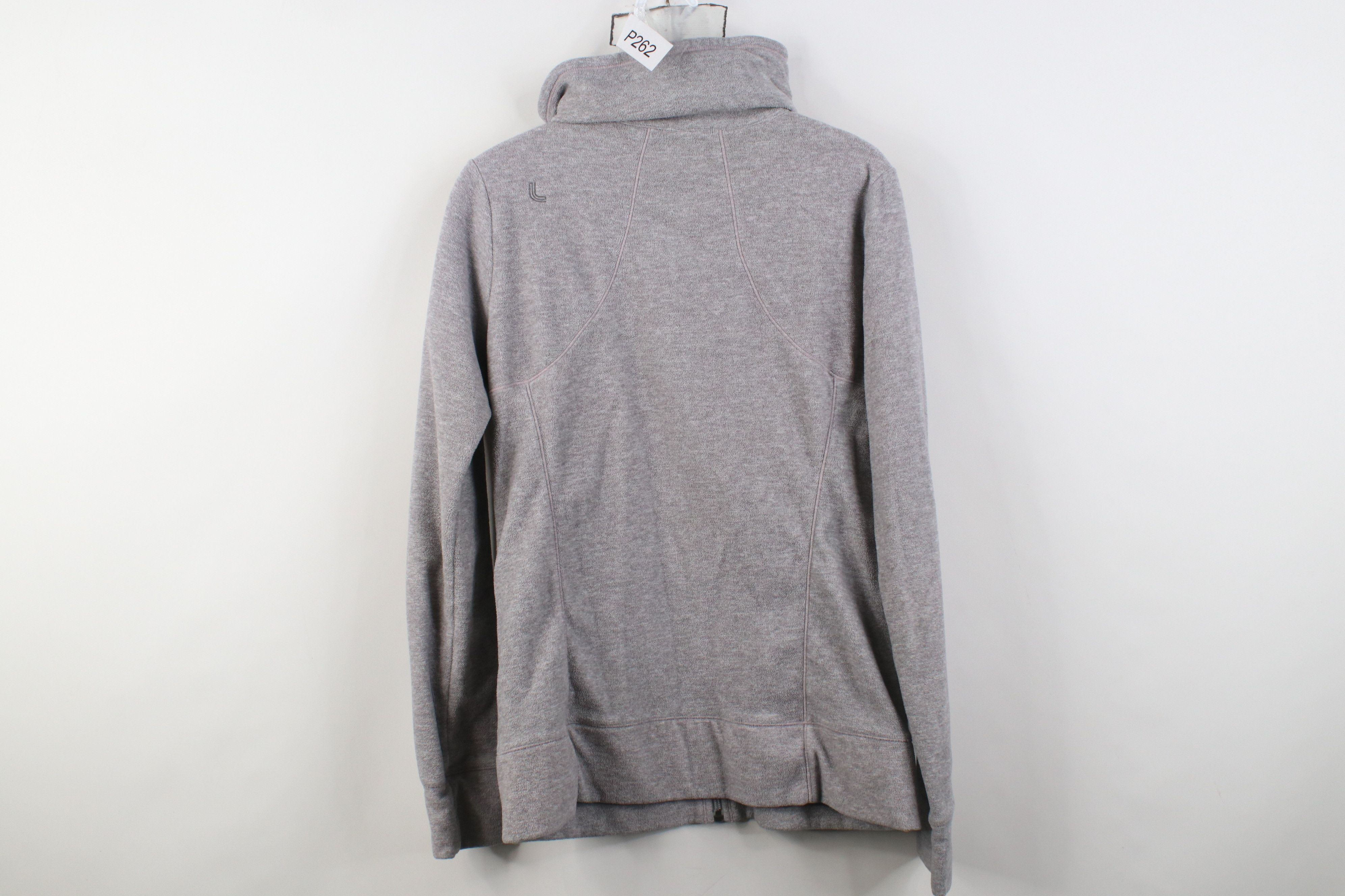 Vintage Lole Running Yoga Full Zip Jacket Light Purple Heather Gray Size M / US 6-8 / IT 42-44 - 13 Thumbnail
