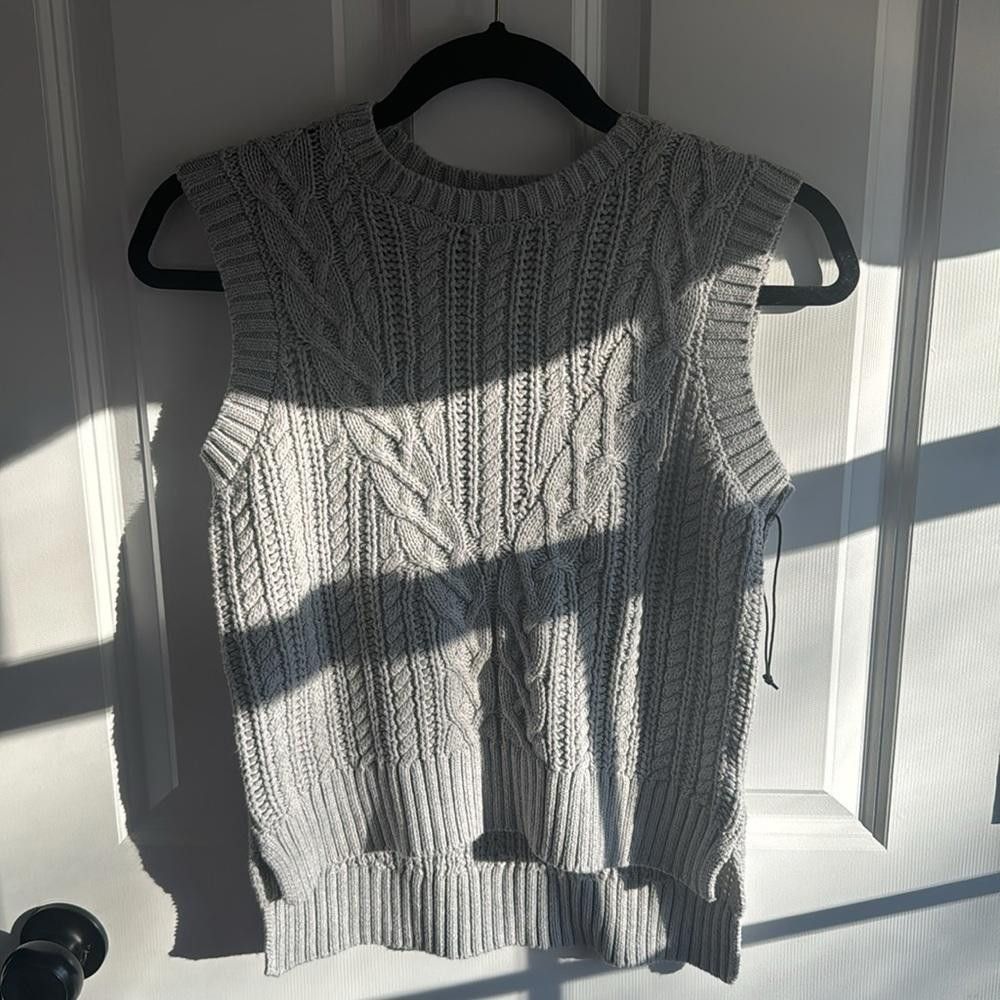 Designer Rachel Zoe grey sweater vest Size XS / US 0-2 / IT 36-38 - 3 Thumbnail
