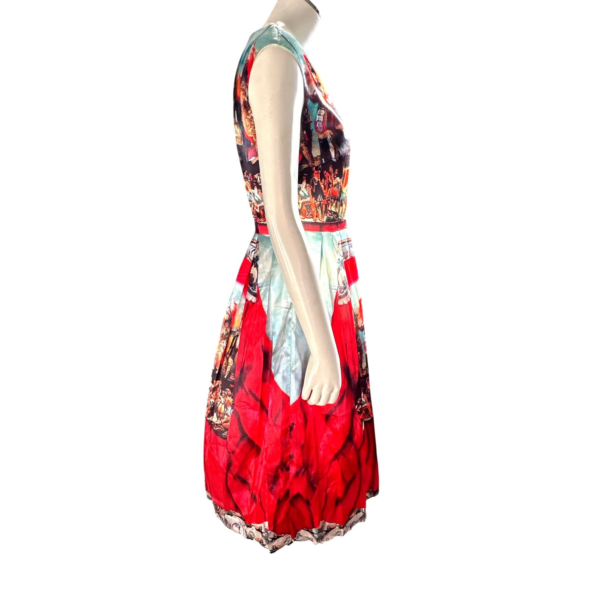 Other CCC Silk Cotton Medium Knights Scene Print Fit And Flare Mid Size M / US 6-8 / IT 42-44 - 3 Thumbnail