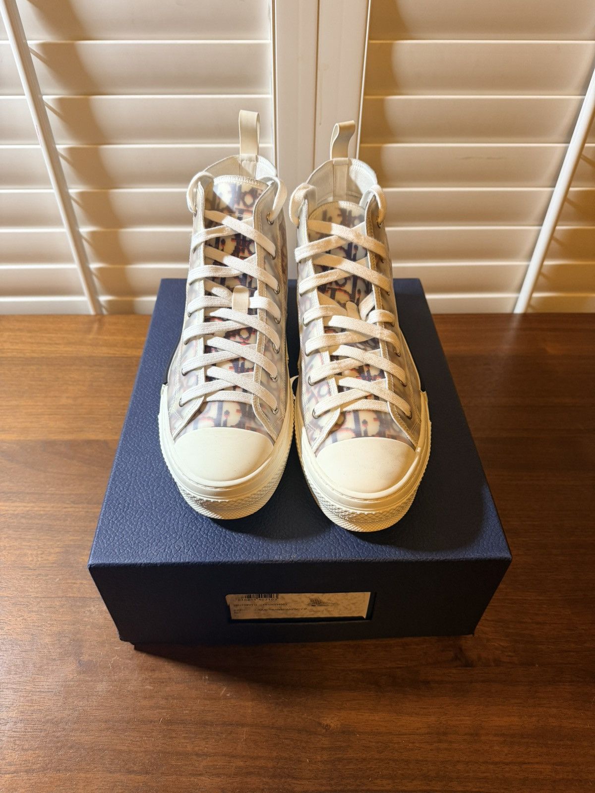 Dior Dior B23 High Top Red Blue Oblique Size US 10 / EU 43 - 2 Thumbnail