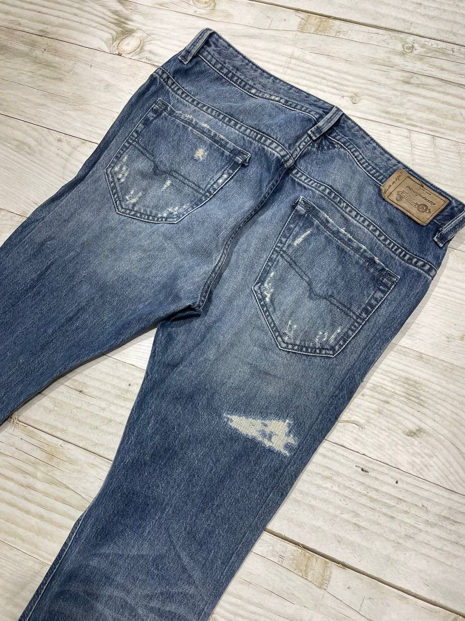 Diesel Diesel Thavar Slim Skinny Denim Jeans Distrissed Y2K Size US 34 / EU 50 - 16 Thumbnail