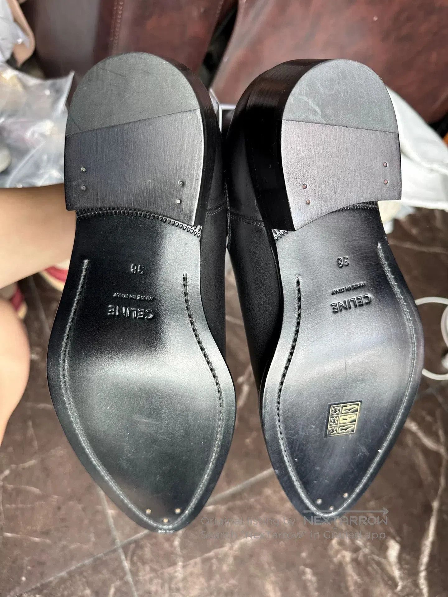 Celine Celine Women's Black Chelsea Boots. Size US 7 / IT 37 - 7 Thumbnail