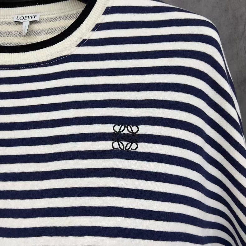 Loewe LOEWE Embroidered Logo patchwork knit hoodie Size L / US 10 / IT 46 - 2 Thumbnail