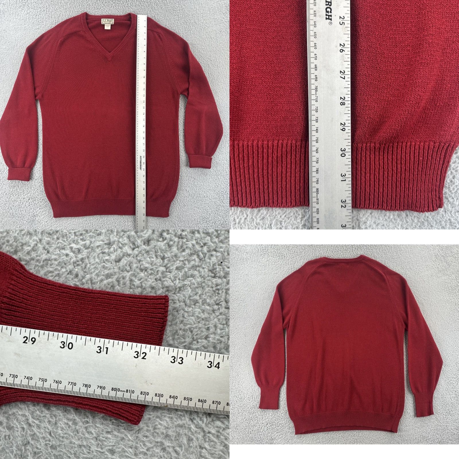 Vintage VINTAGE L.L. Bean Sweater Men Red V-Neck Pullover Size L EUC Size US L / EU 52-54 / 3 - 8 Thumbnail