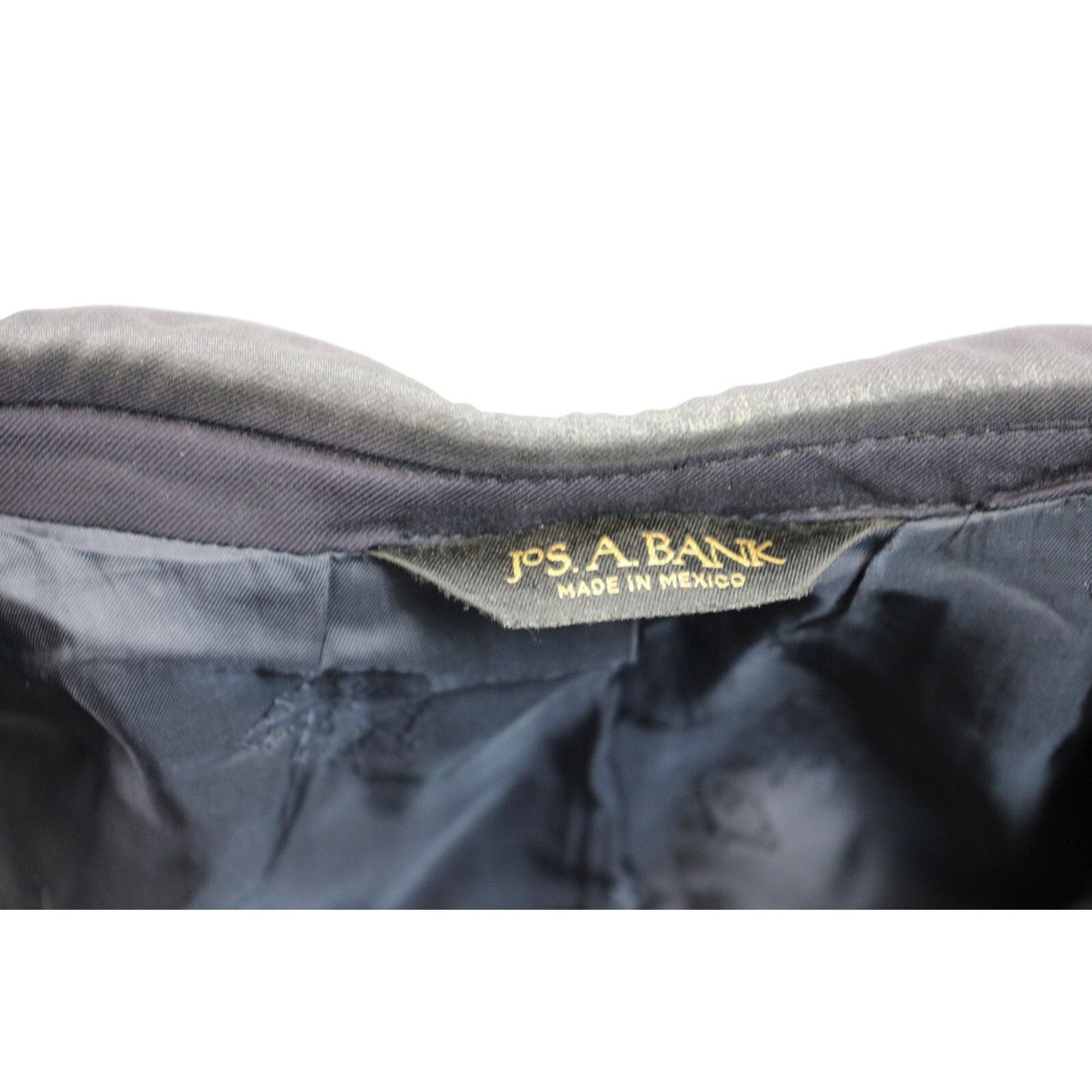Jos. A. Bank Jos A Bank Blazer Mens 42 Navy Blue Signature Gold Wool Size 42S - 6 Thumbnail