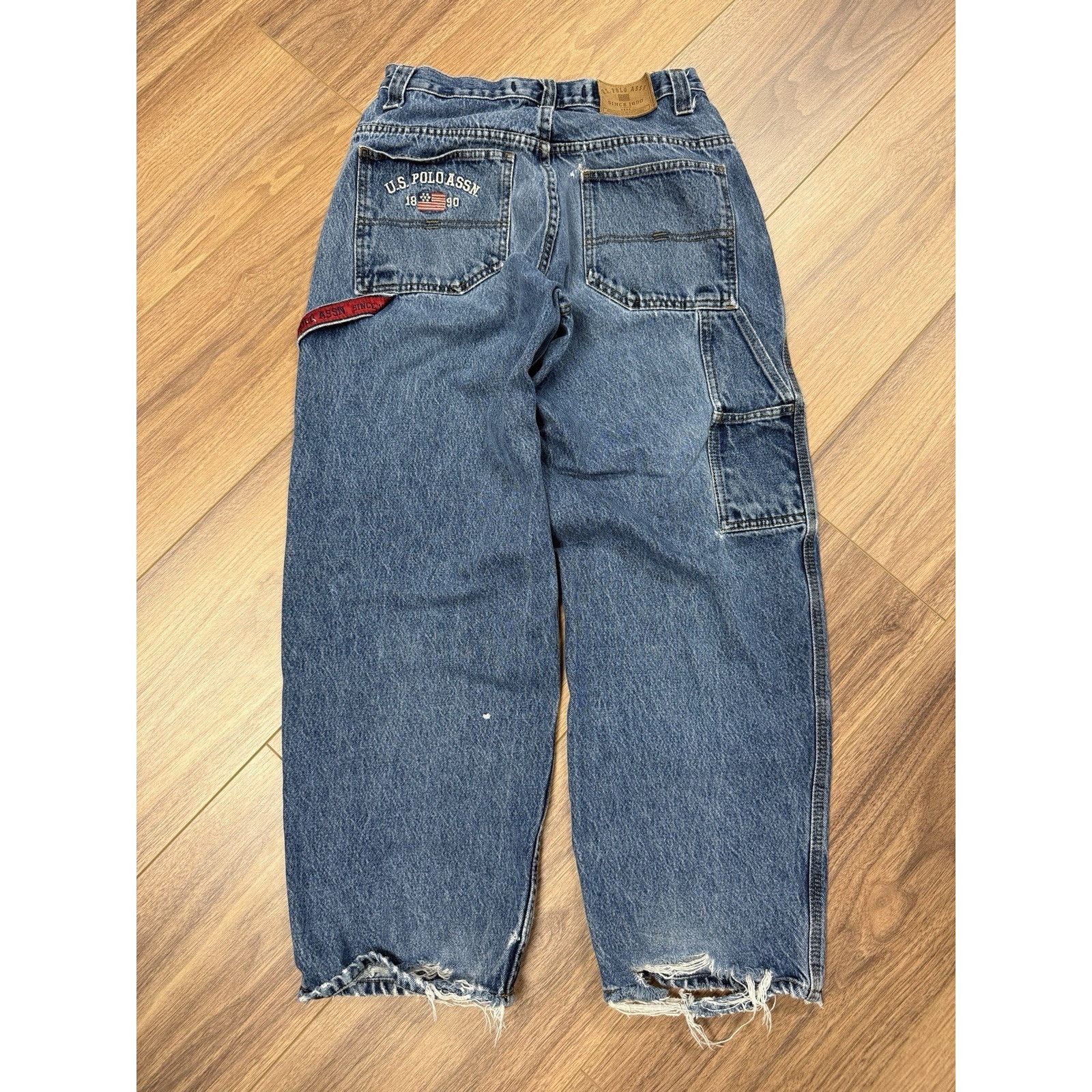 U.S. Polo Assn. Vintage US Polo Assn Carpenter Jeans Mens 30x29 Blue Y2K Ska Size US 30 / EU 46 - 2 Thumbnail