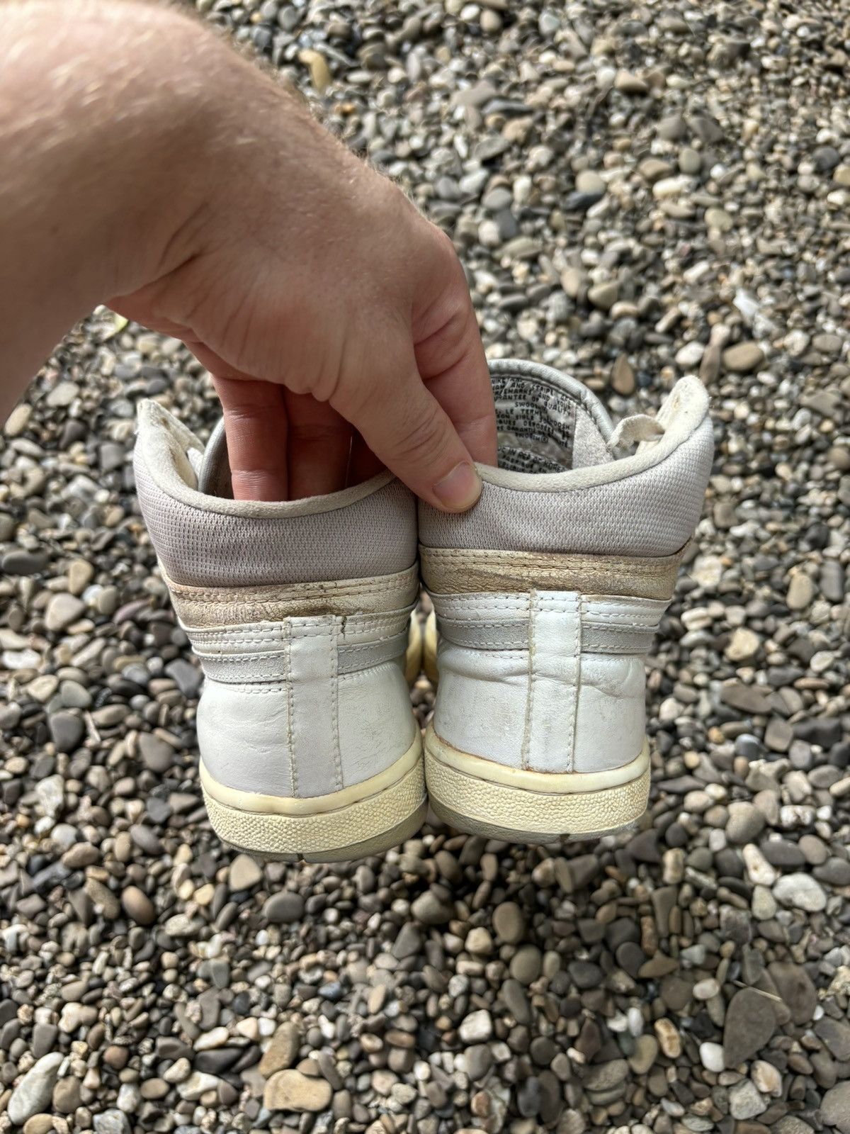 Nike × Vintage Vintage 80s Nike Court Force 1987 High Korea Made Sneakers Size US 7.5 / EU 40-41 - 12 Thumbnail