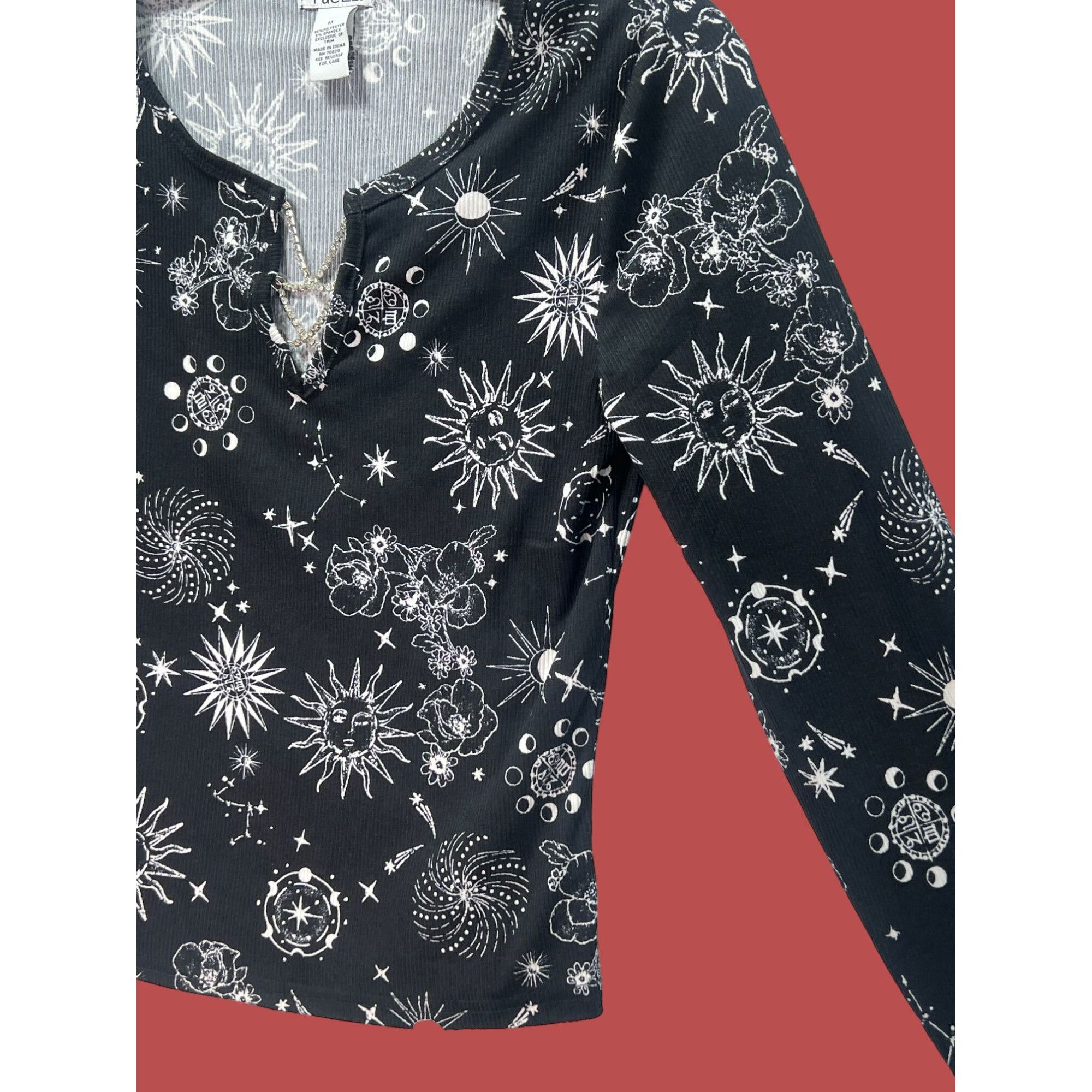 rue21 Rue 21 - Women's Long Sleeve Pullover Blouse - Black - Mediu Size M / US 6-8 / IT 42-44 - 14 Thumbnail