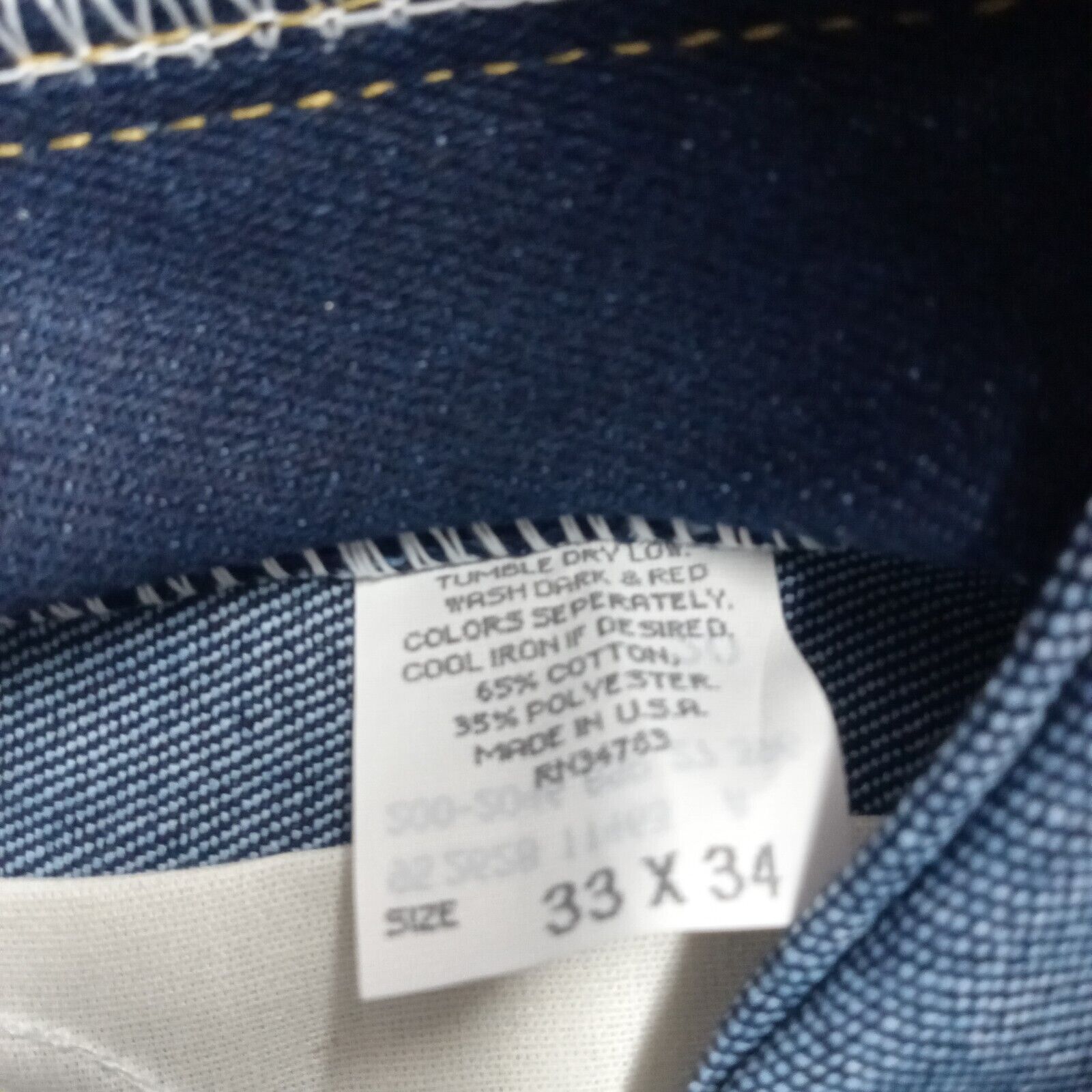 Lee Vintage Lee Jeans Men's Size 33x34 Regular Fit Straight Leg Size US 33 - 6 Thumbnail