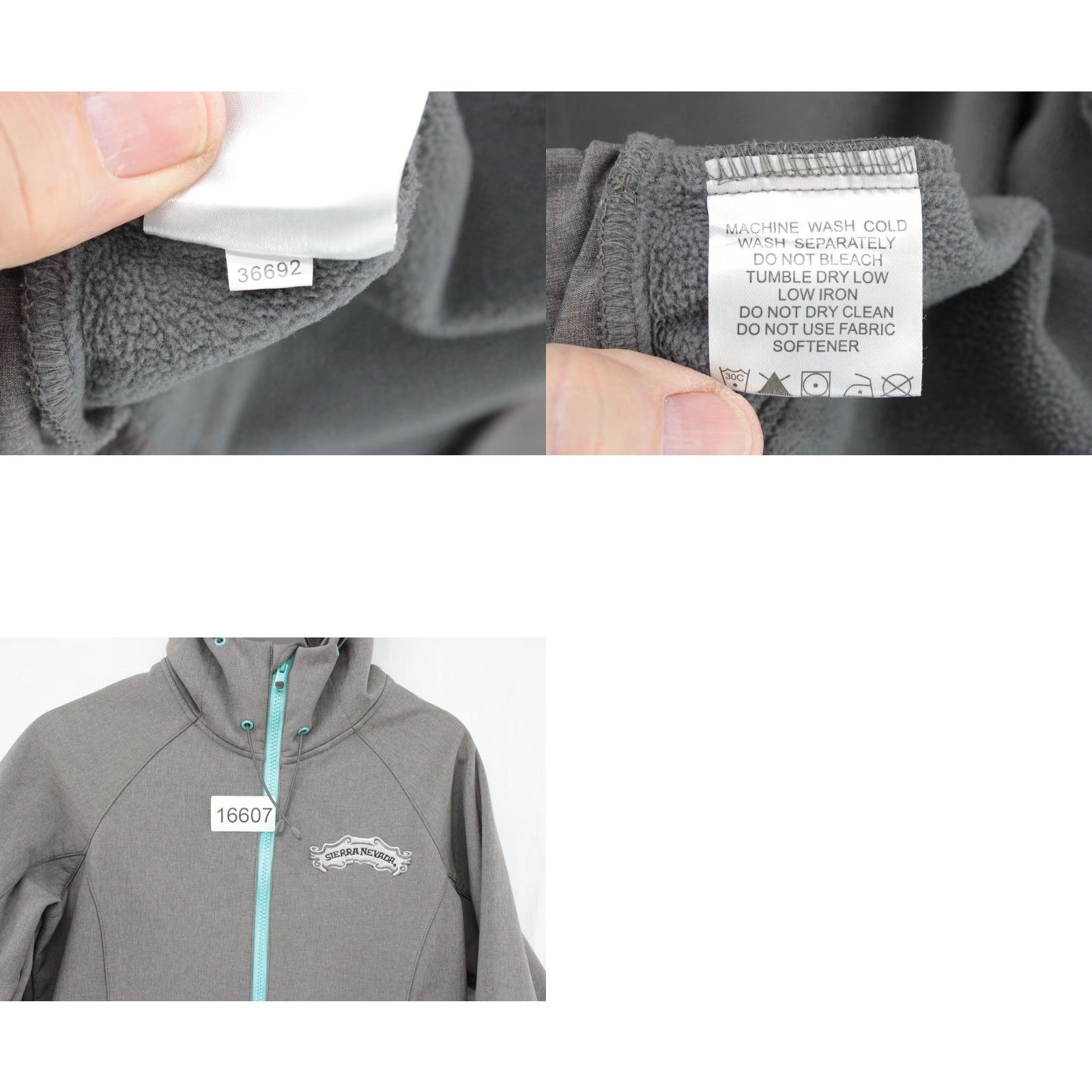 Vintage Simms Rogue Fleece Hoodie Full Zip Jacket Softshell Gray Women's Small ISO Size S / US 4 / IT 40 - 8 Thumbnail
