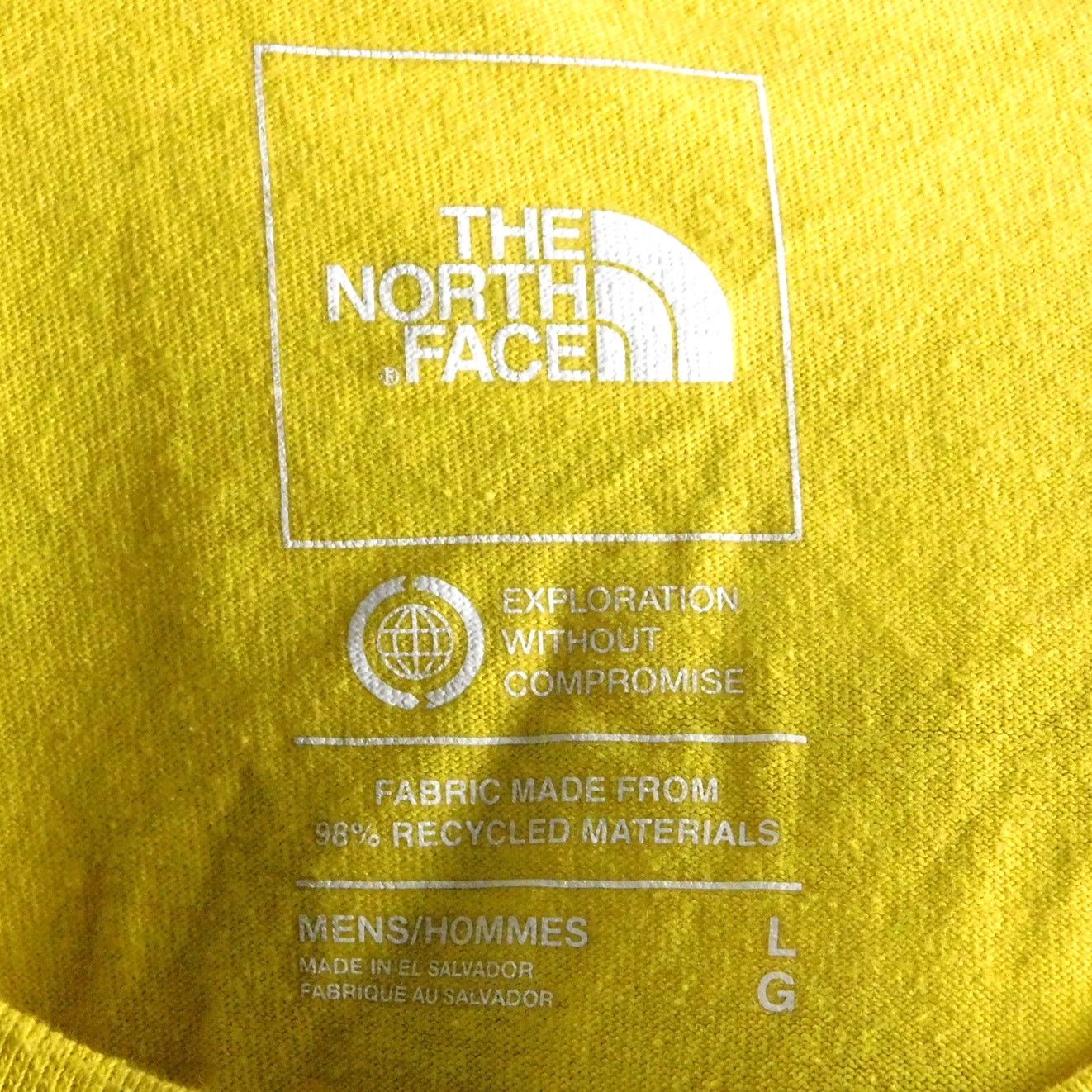The North Face The North Face T Shirt Sz L Yellow Square Logo Double Sided Size US L / EU 52-54 / 3 - 3 Thumbnail