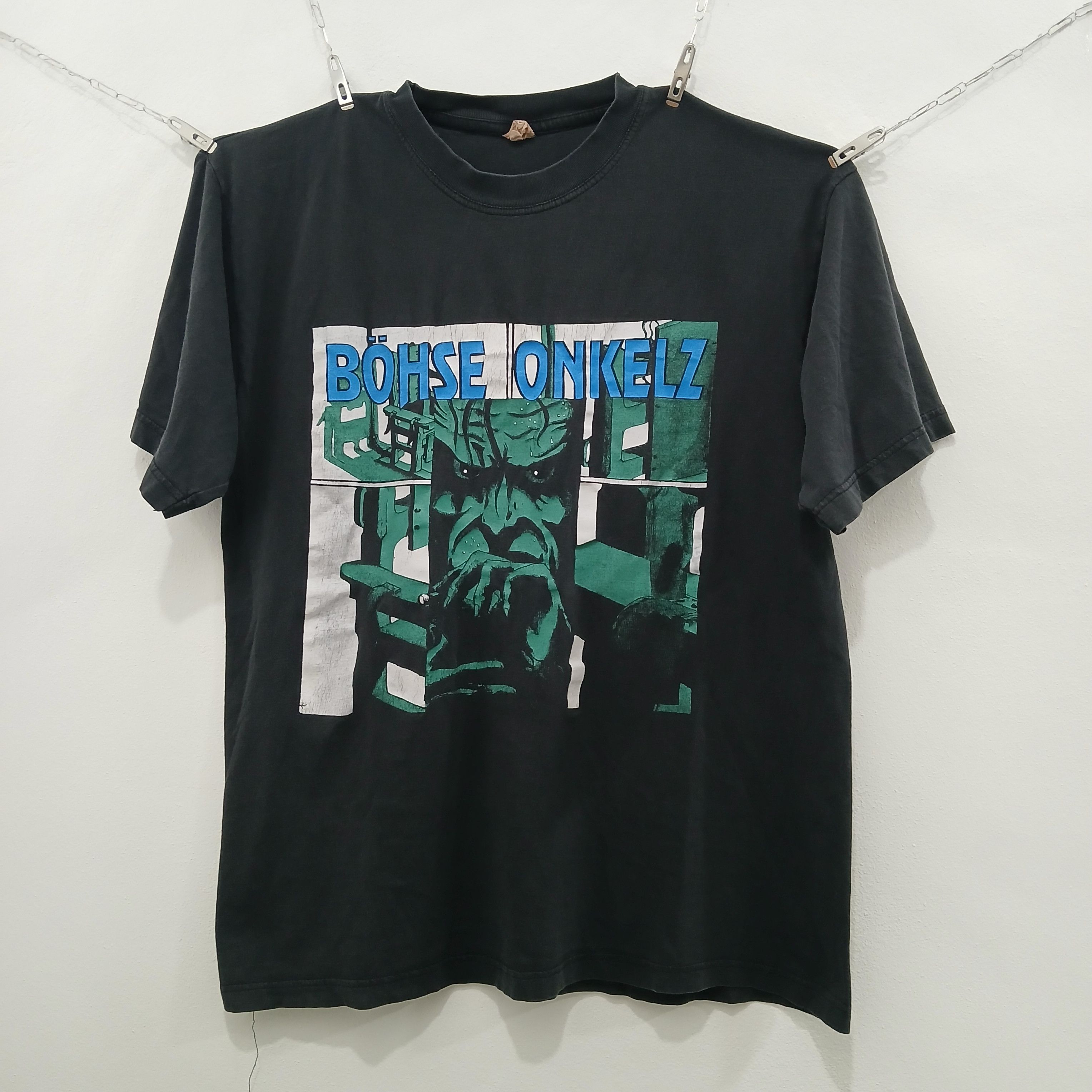 Vintage BÖHSE ONKELZ Band Vintage Europe Tee 90's Size US XL / EU 56 / 4 - 1 Thumbnail