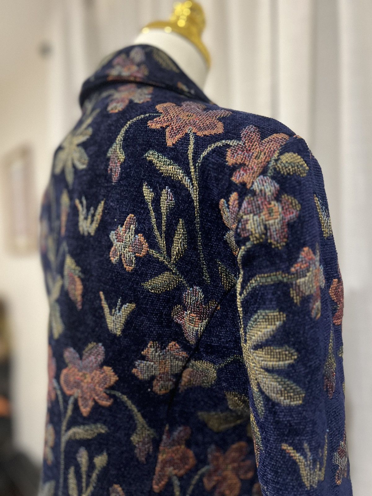 Other Jessica Howard Jacquard Floral Blazer | Late 80s-Early 90s Size L / US 10 / IT 46 - 4 Thumbnail