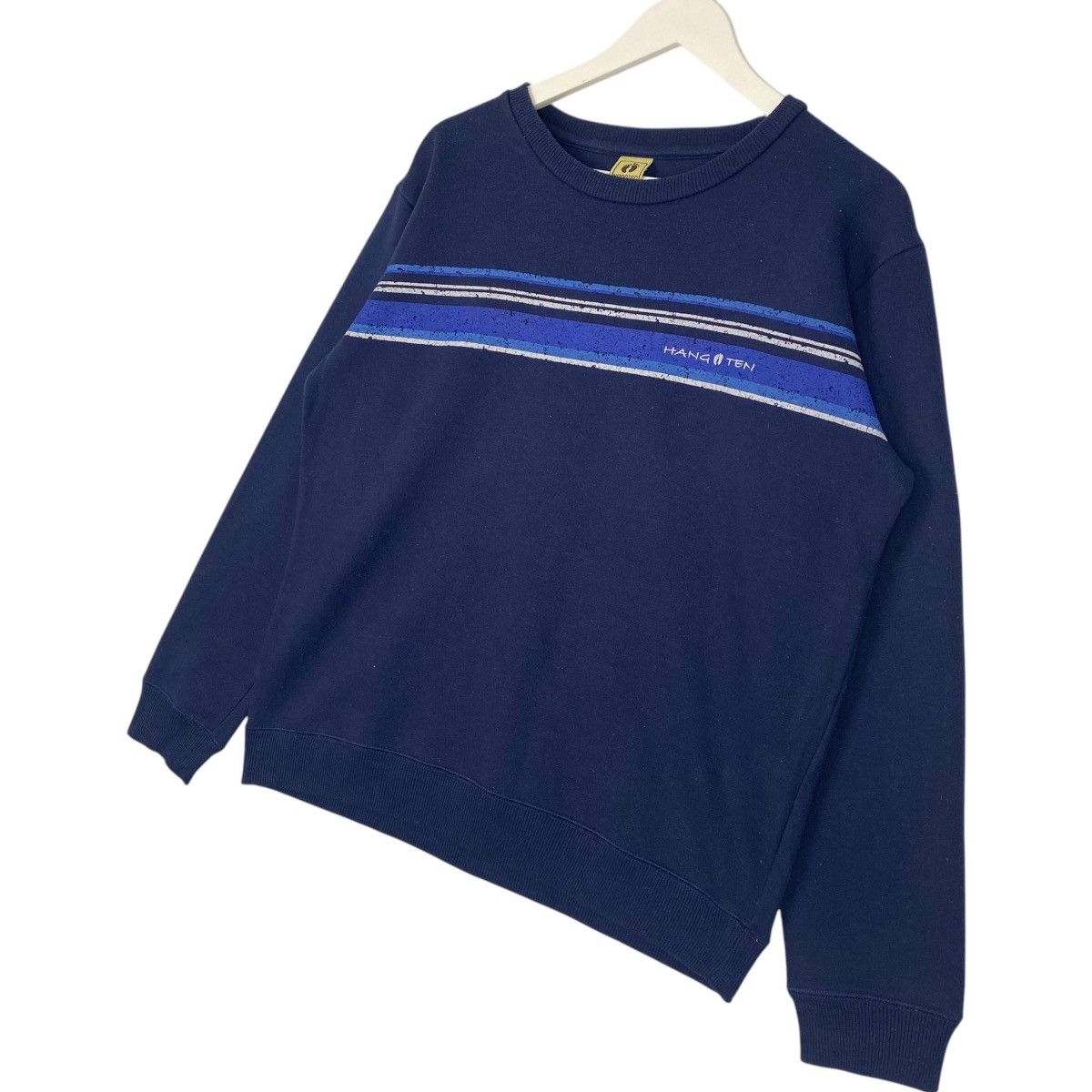 Vintage Vintage Hang Ten Surf Sweatshirt Crewneck Blue Size M Size US M / EU 48-50 / 2 - 2 Thumbnail