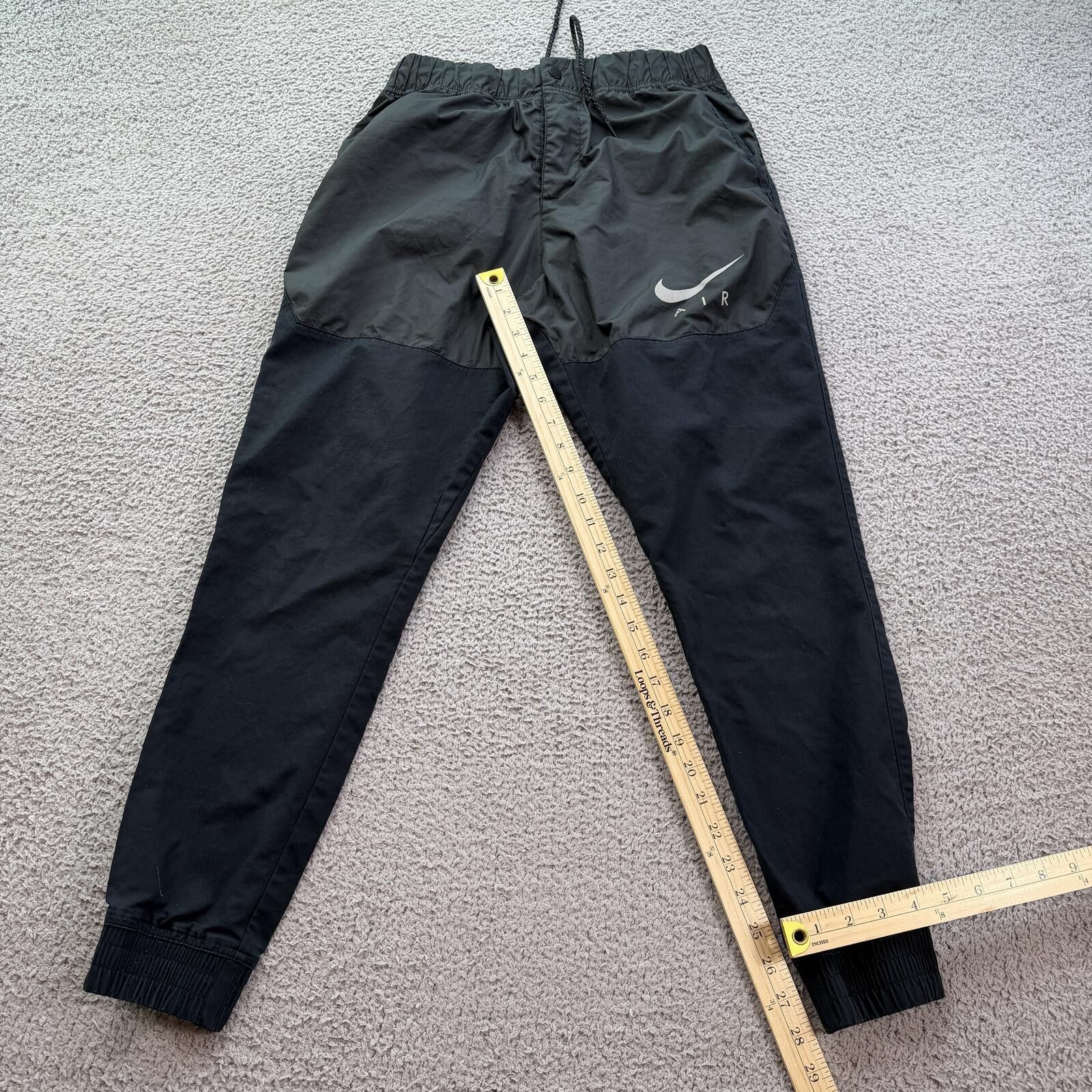 Nike Nike Air Jogger Pants Men M Black Nylon Athletic Sweatpants Size US 30 / EU 46 - 4 Thumbnail