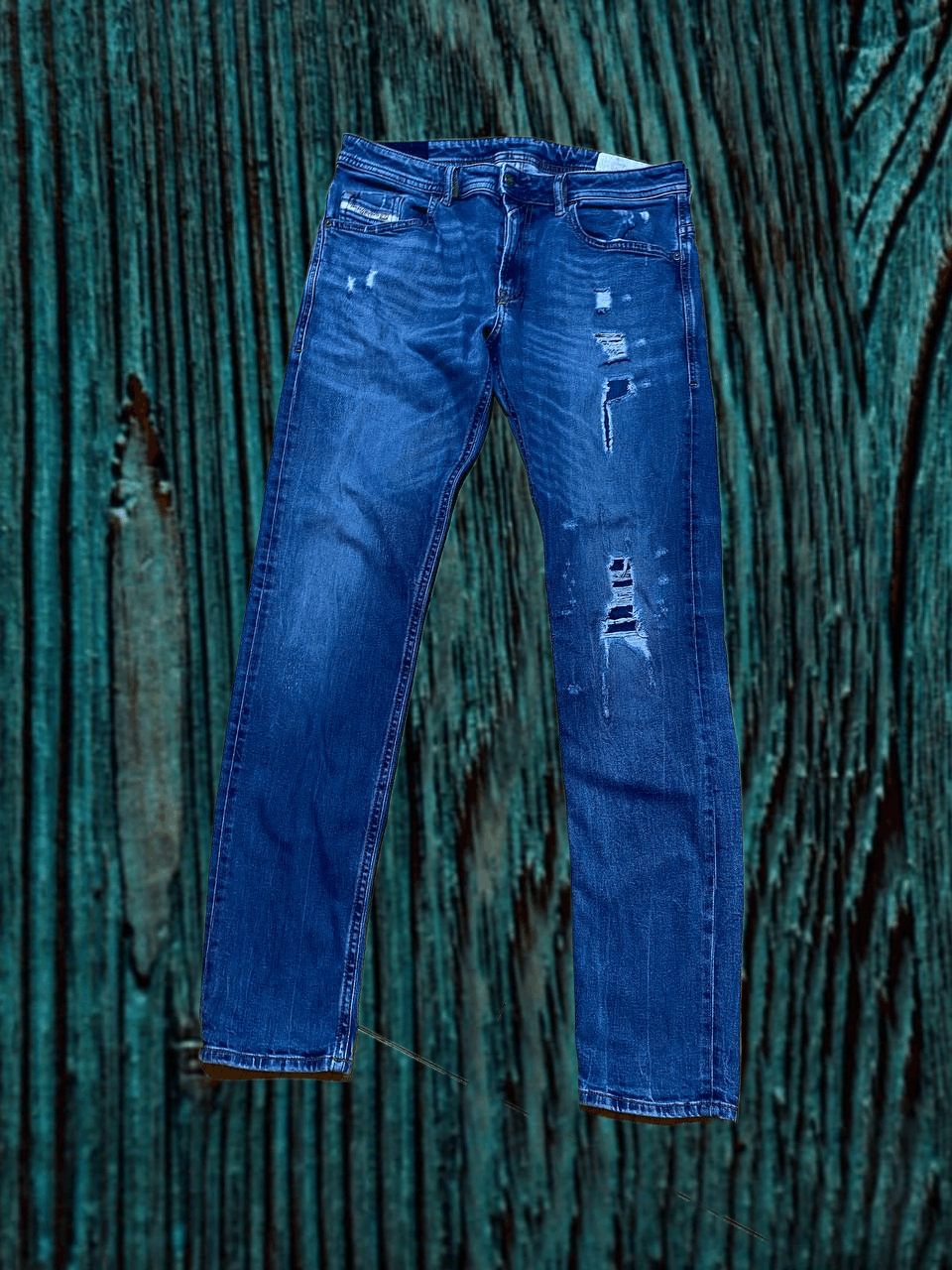 Diesel DIESEL THOMMER Stretch Slim Skinny Distressed Jeans Men Size US 33 - 1 Thumbnail