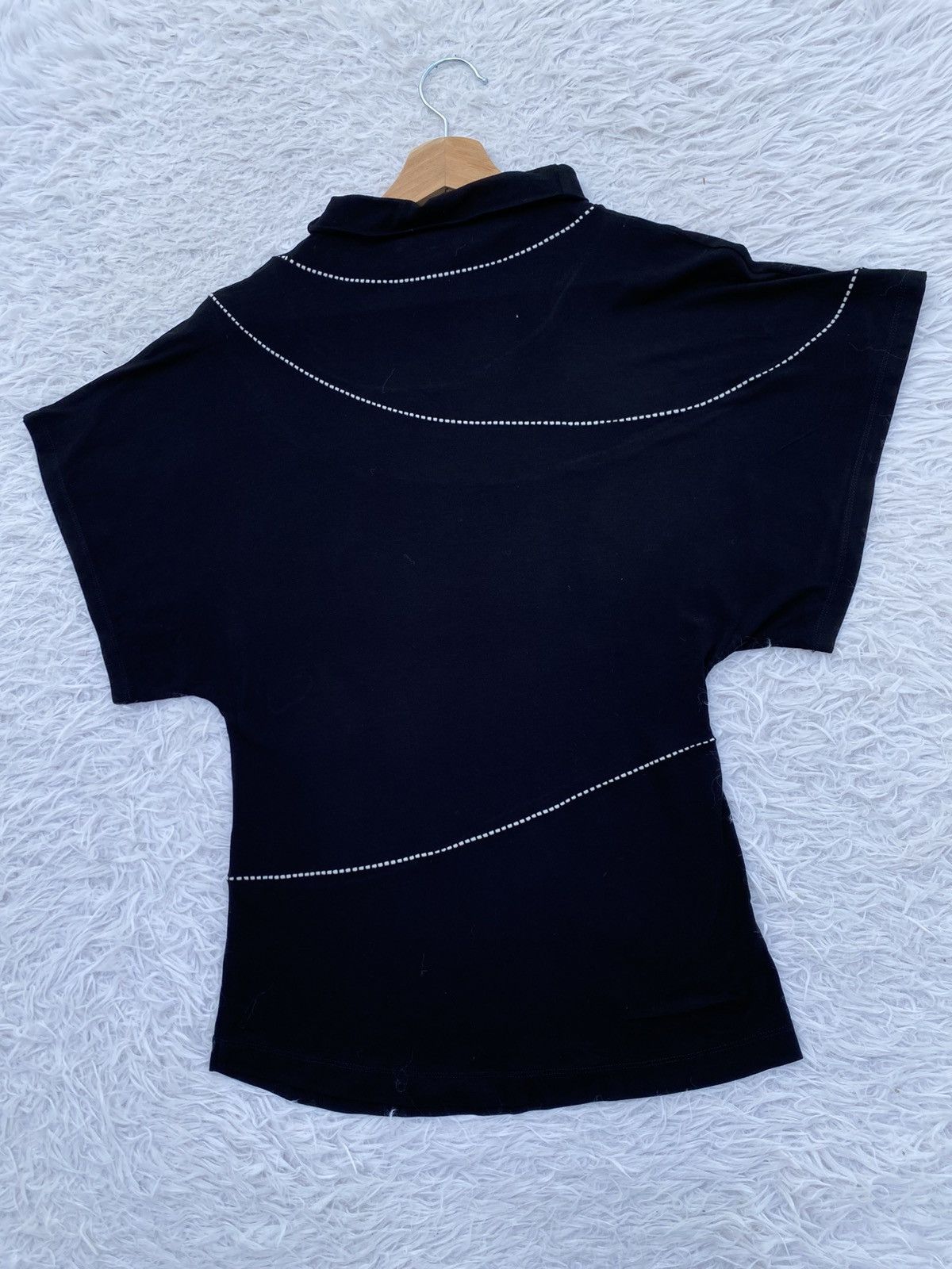 Issey Miyake Rare Issey Miyake Stylized turtleneck Decorative dotted Top Size S / US 4 / IT 40 - 18 Thumbnail